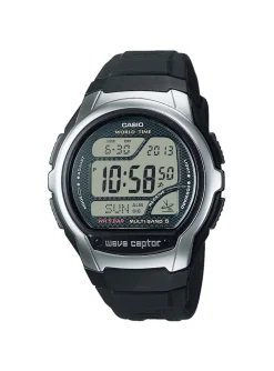 Montre Casio radio pilotée résine noire