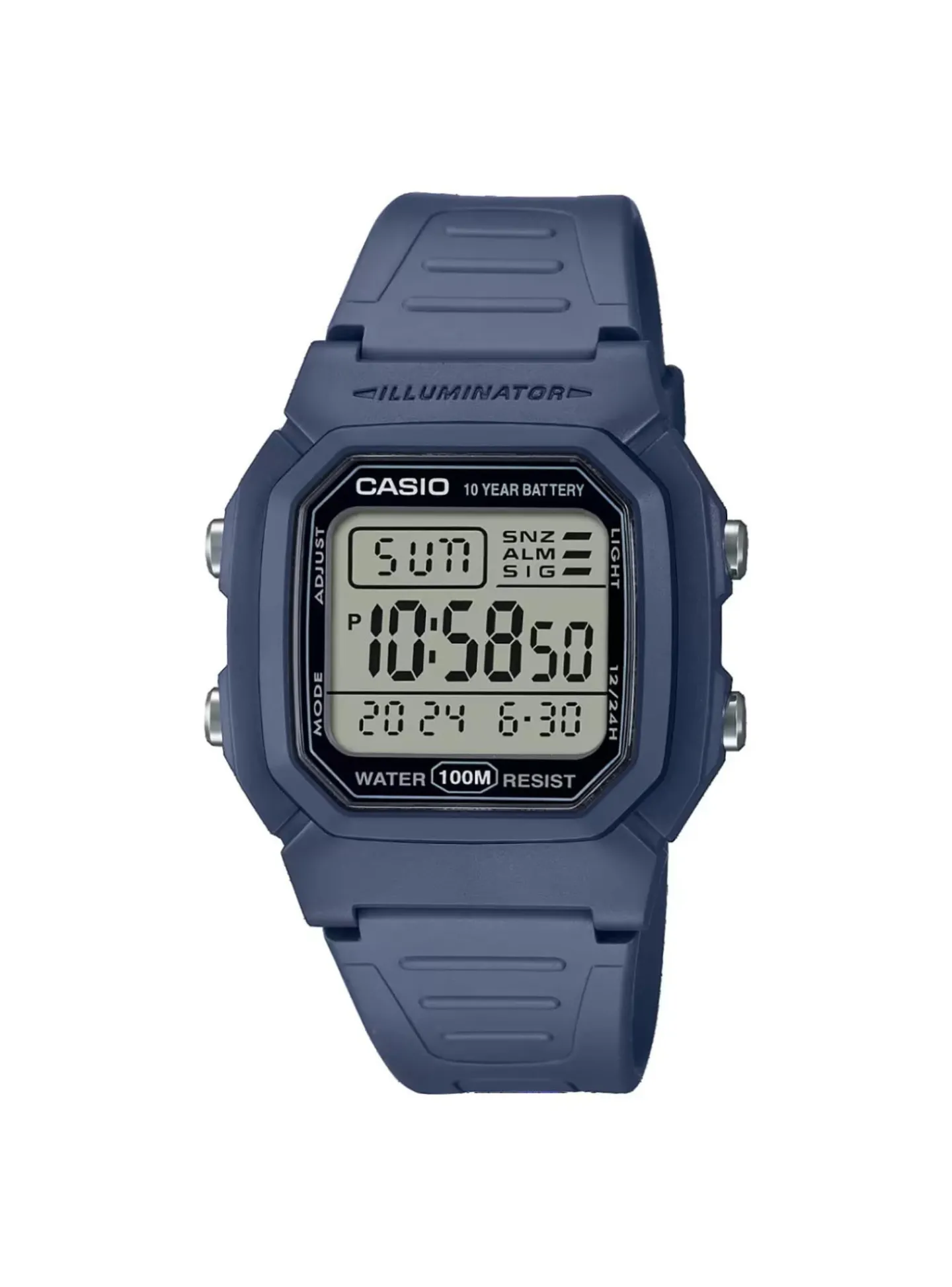 Montre Casio résine bleueCollection TIMELESS