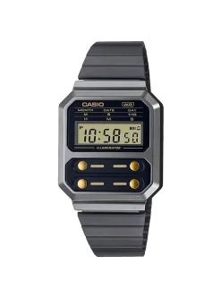 Montre Casio Vintage acier noir