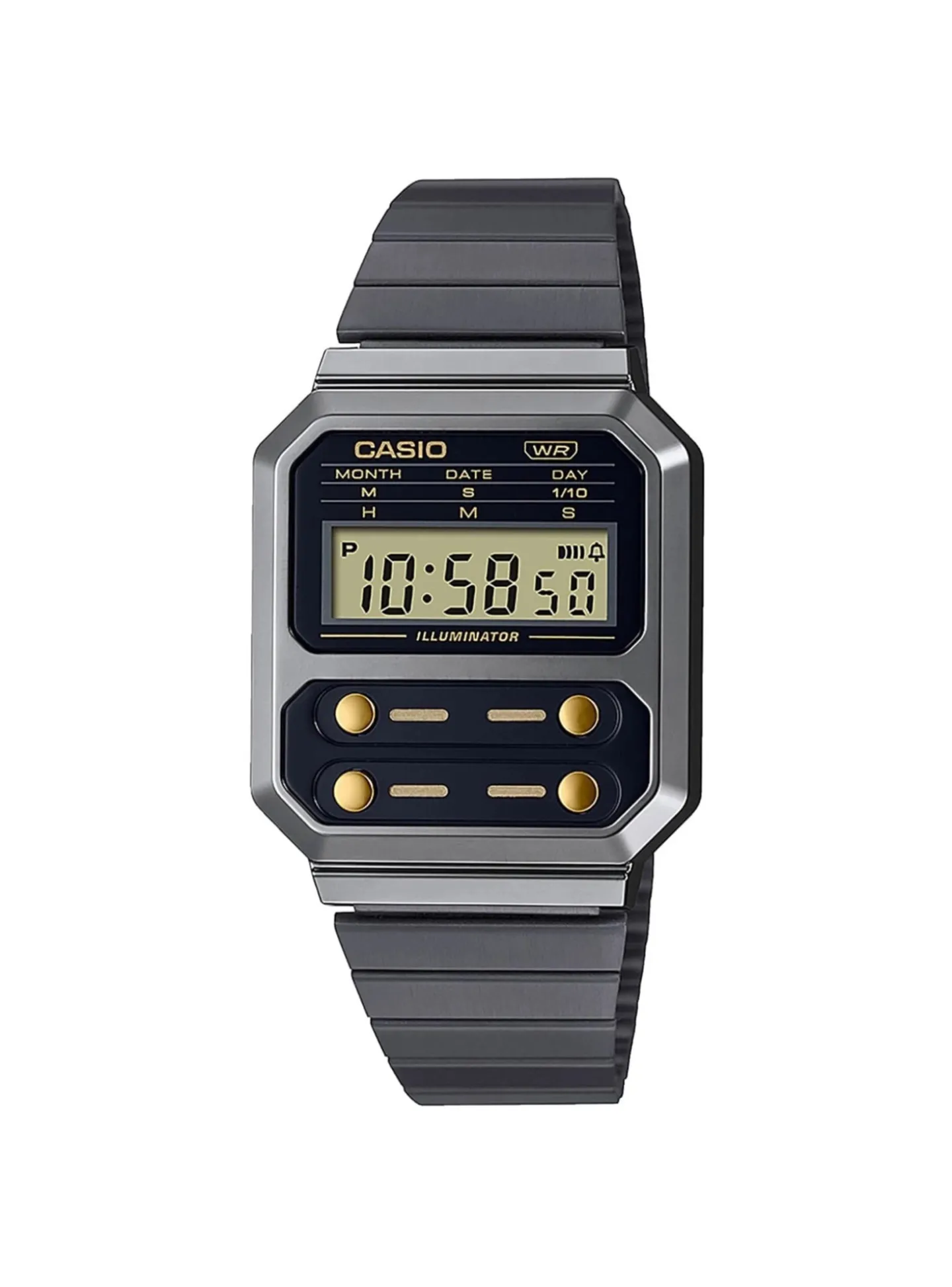 Montre Casio Vintage acier noir