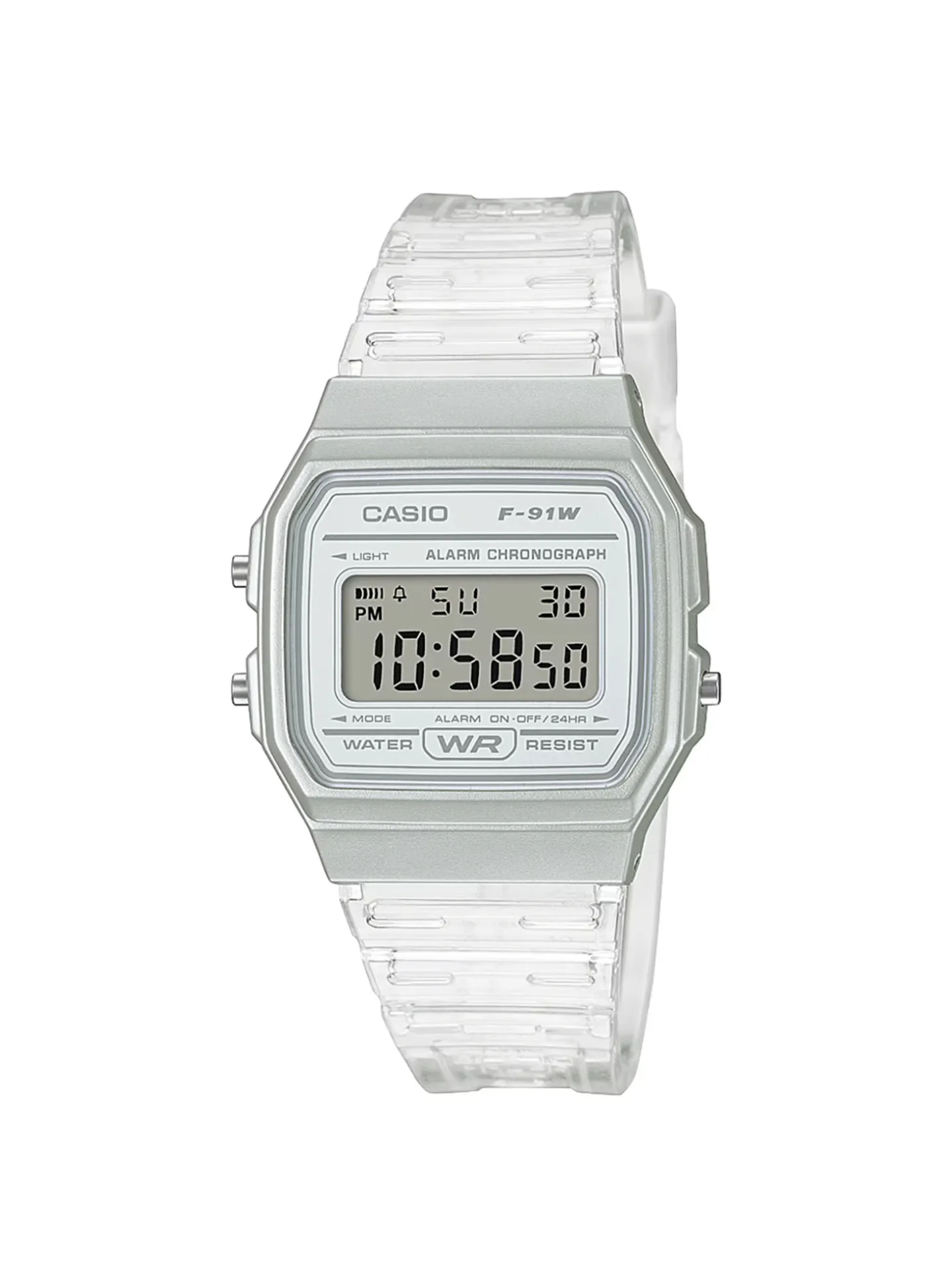 Montre Casio Vintage résine transparente