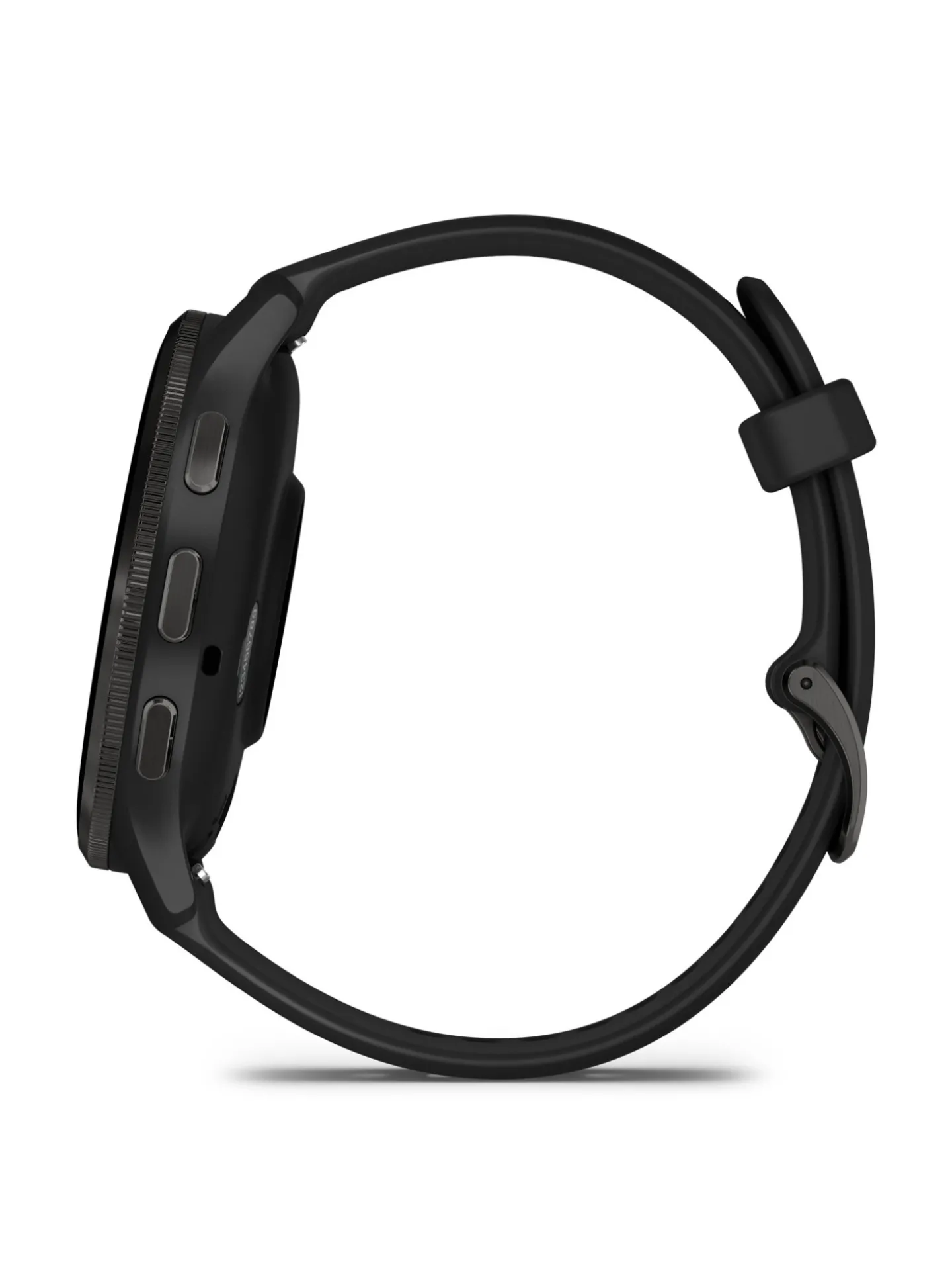 Montre connectée GARMIN Venu® 3_x005f_x000D_Lunette Gray en acier inoxydable avec boîtier noir et bracelet en silicone noir