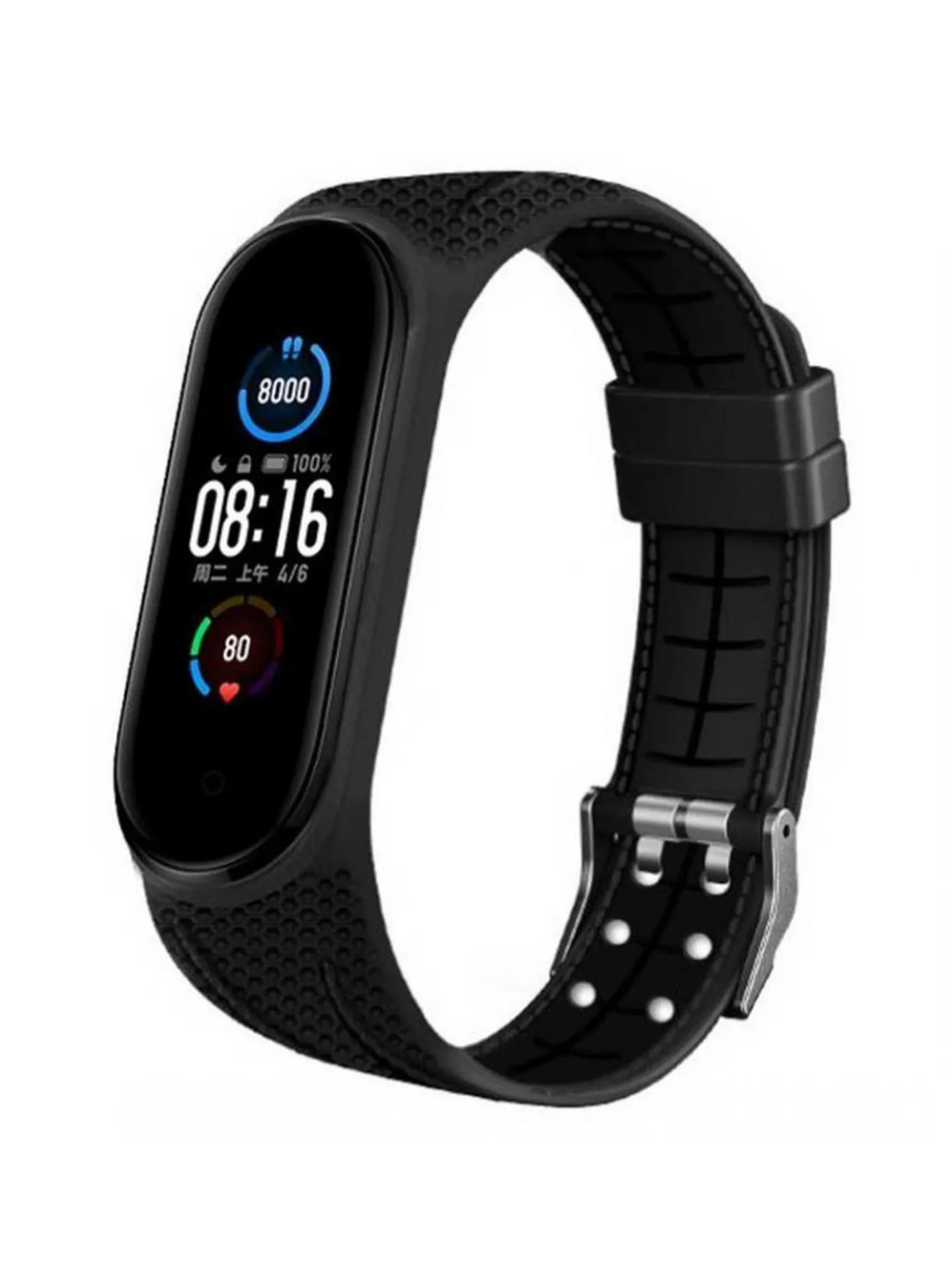 Montre connectée mixte Smarty Fit Soft Touch noire