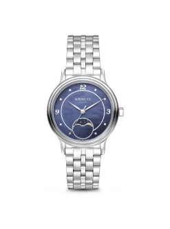 Montre femme Amalys acier blanc et fond nacré_x005f_x000D_modèle LUNA