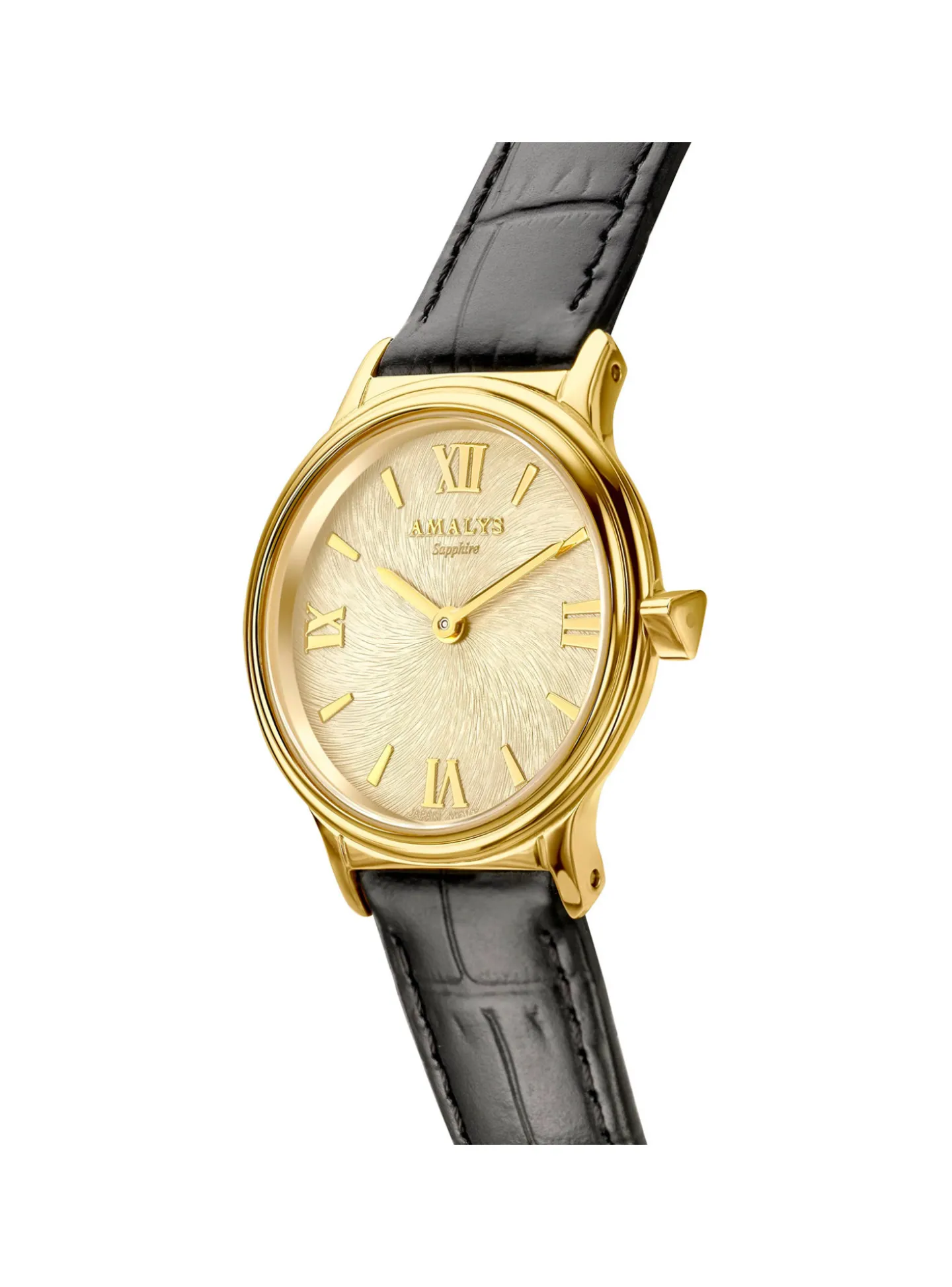 Montre femme Amalys Sofia cuir noir_x005f_x000D_collection Watson
