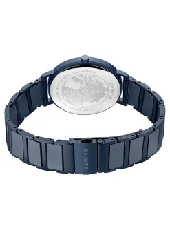 Montre femme Bering Slim céramique bleu