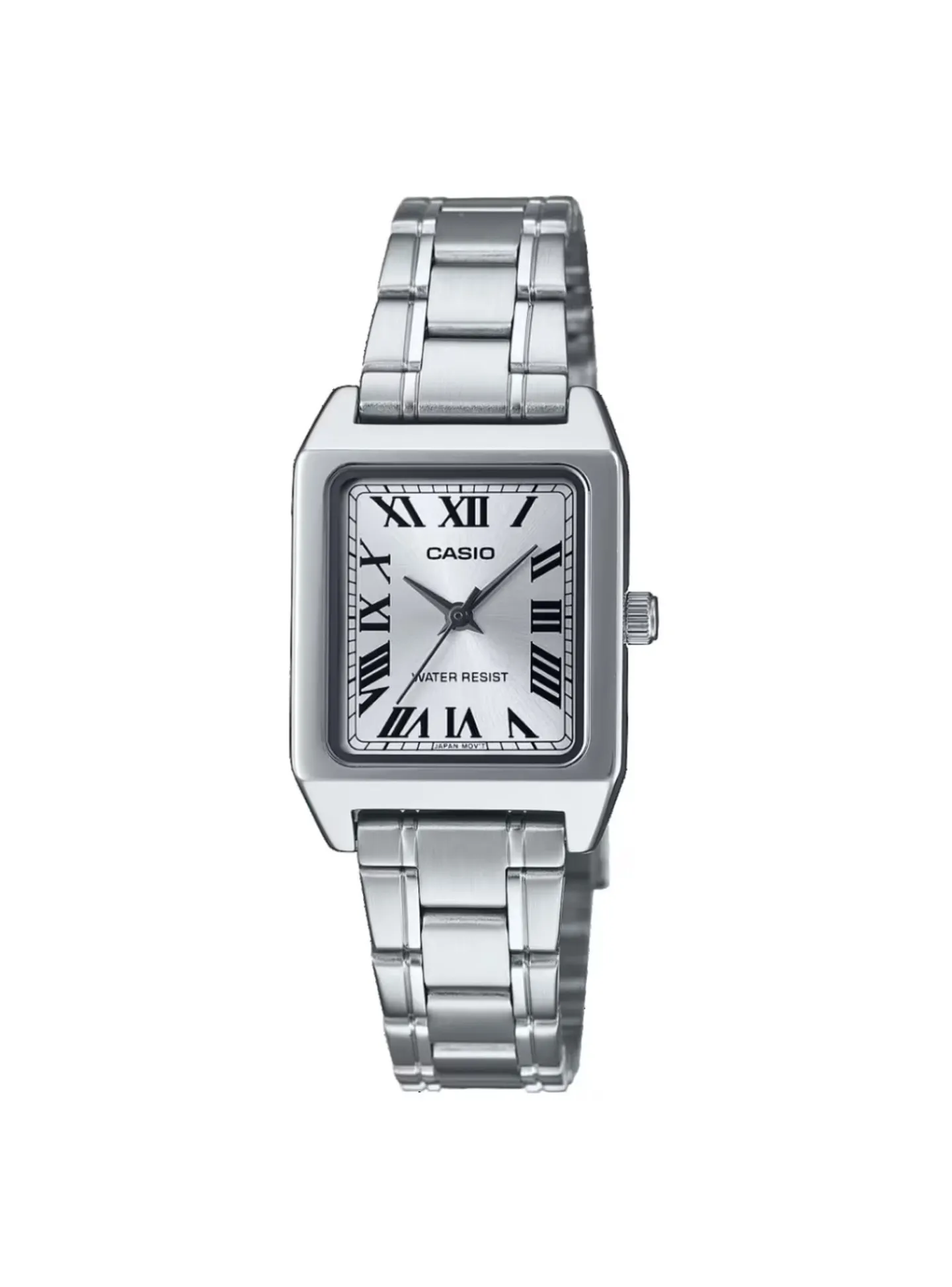 Montre femme Casio acier chiffres romains