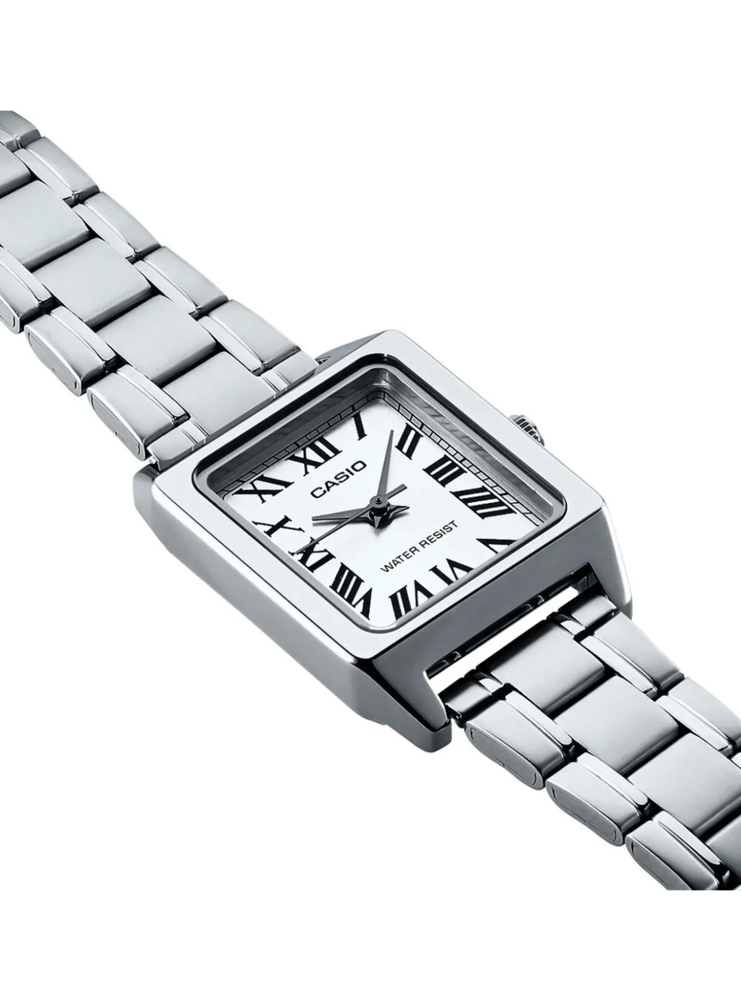 Montre femme Casio acier chiffres romains