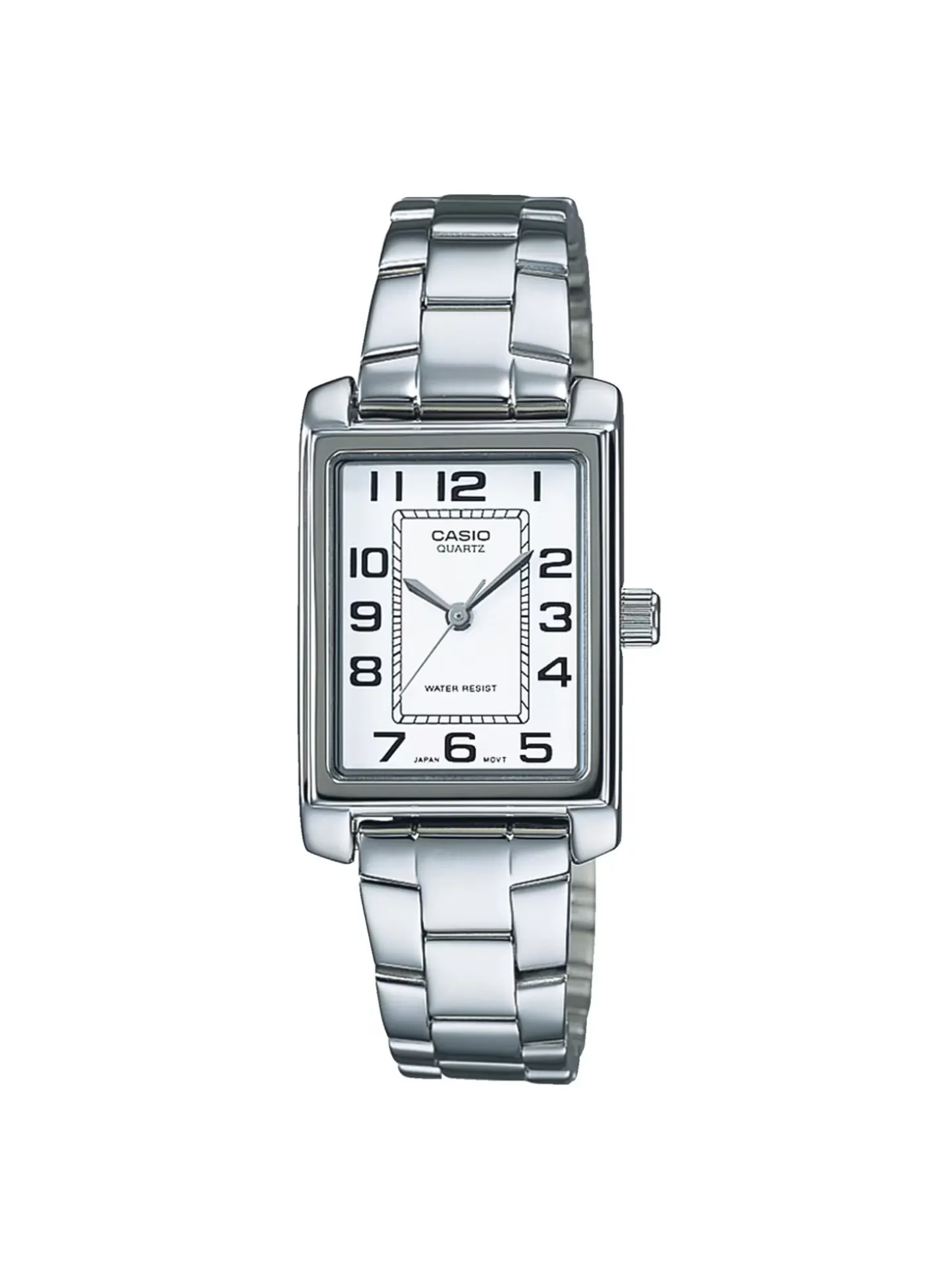 Montre femme Casio rectangulaire acier
