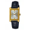 Montre femme classique cuir noir