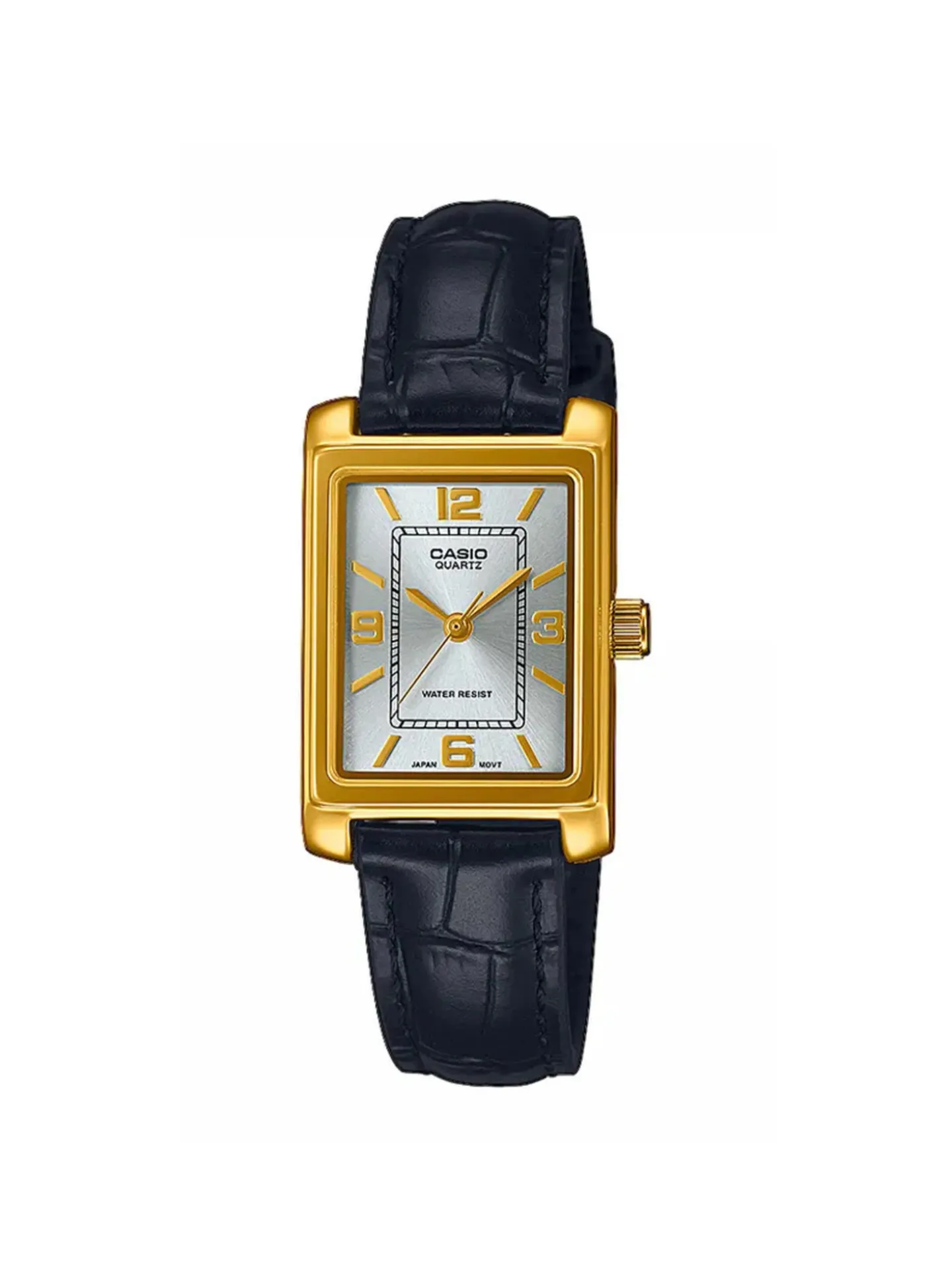 Montre femme classique cuir noir
