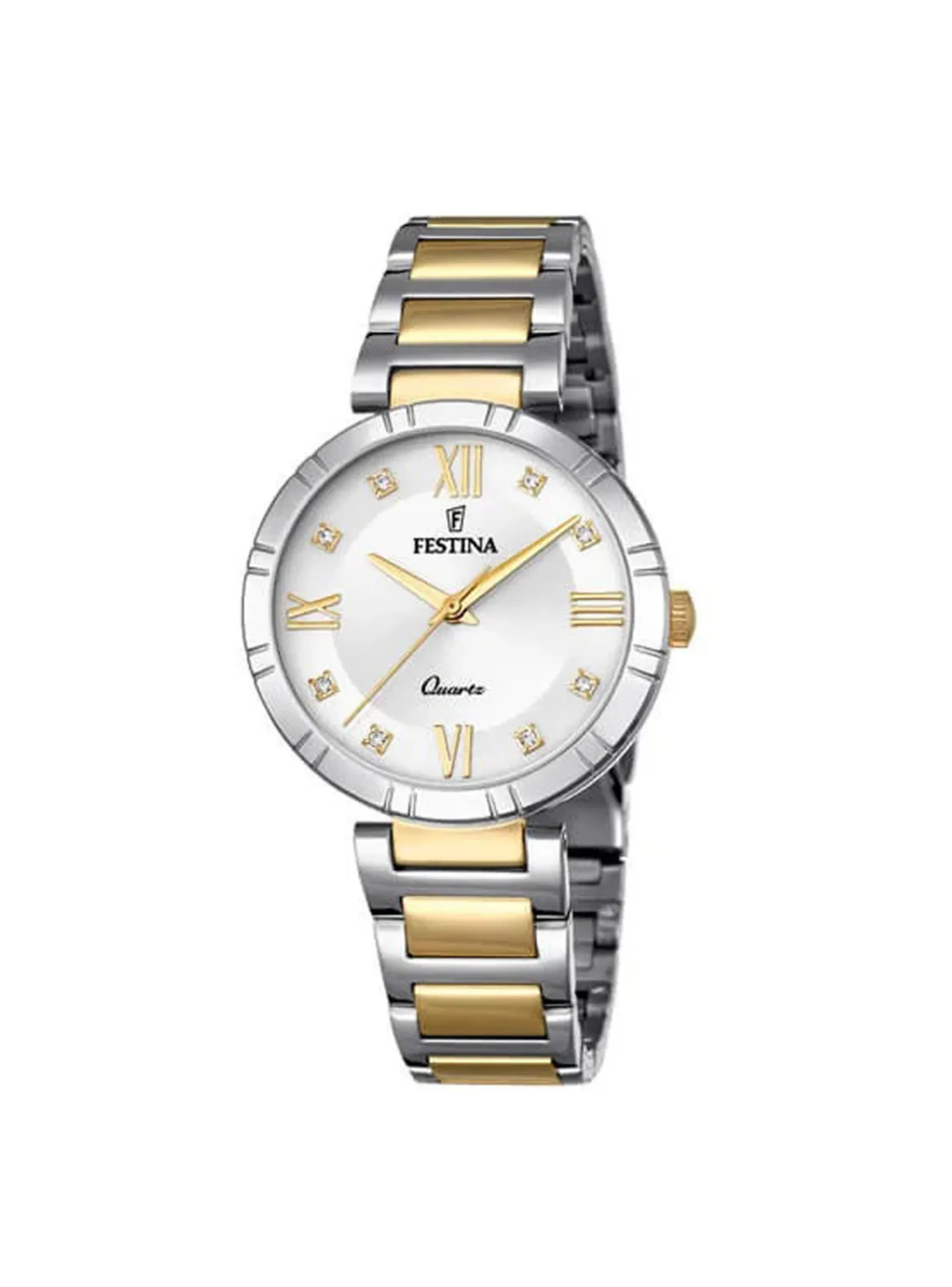 Montre femme Festina acier bicolore oxydes