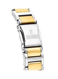 Montre femme Festina acier bicolore oxydes