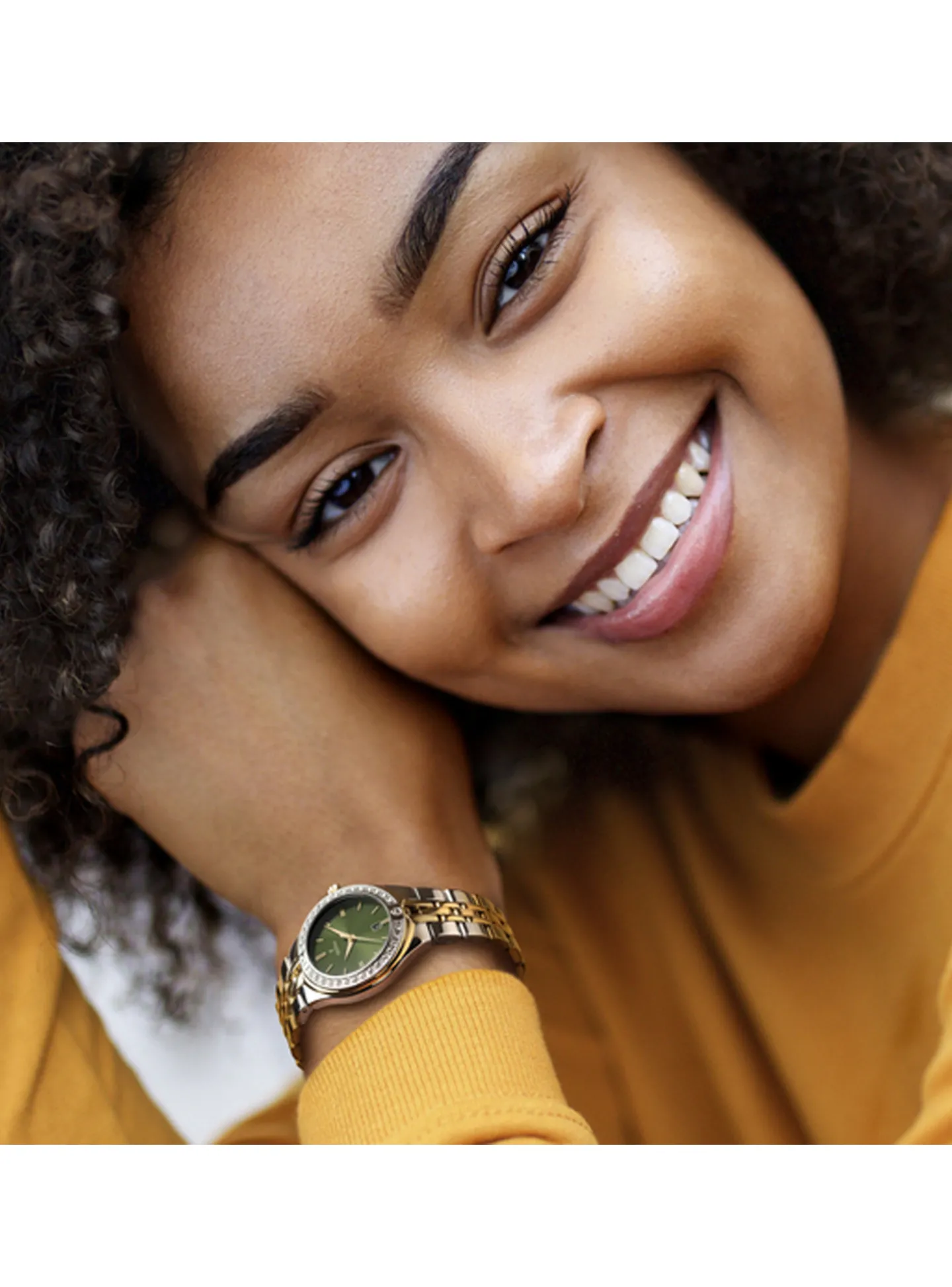 Montre femme Festina Mademoiselle bicolore_x005f_x000D_cadran vert