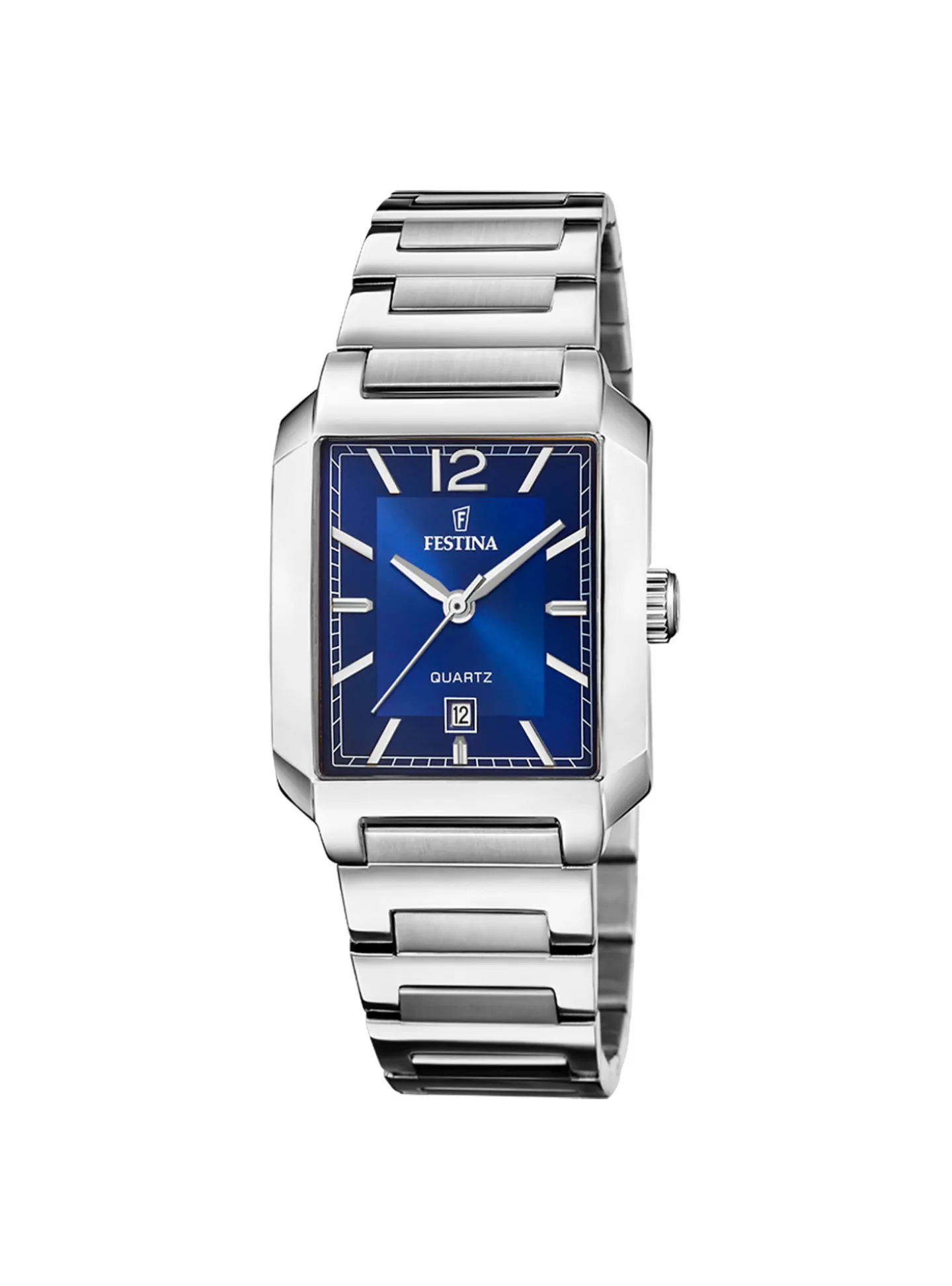 Montre femme Festina rectangulaire cadran bleu