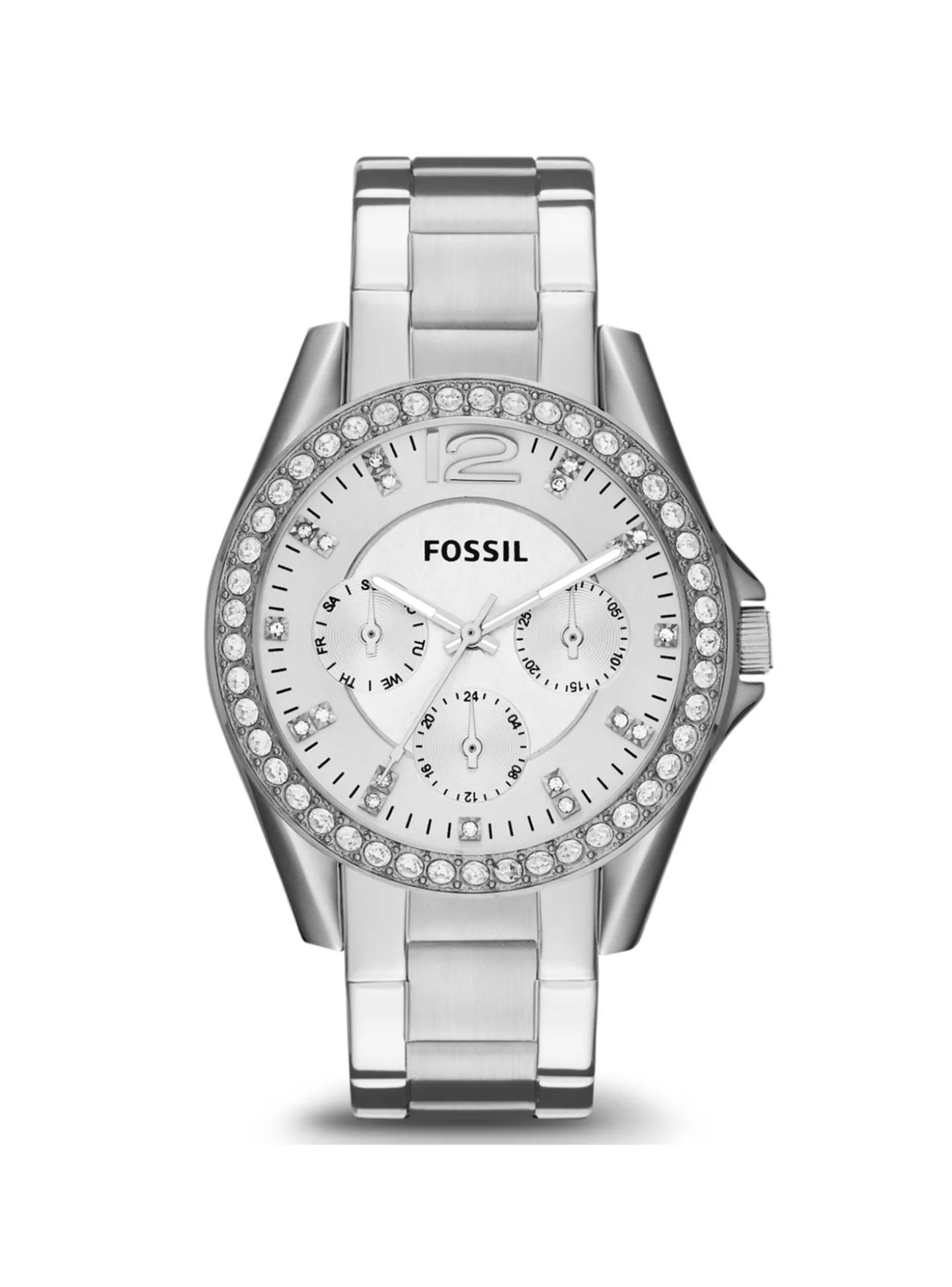 Montre femme Fossil Riley acier blanc