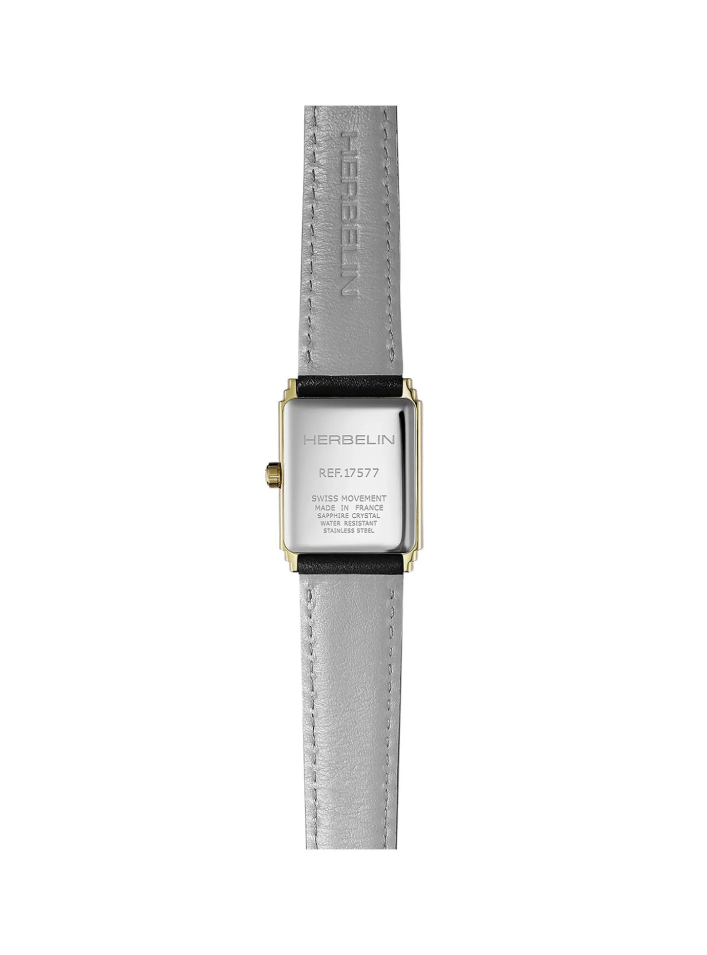 Montre femme Herbelin Art Deco_x005f_x000D_Fond noir et diamants
