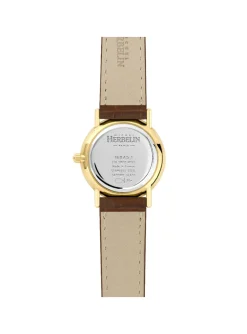Montre femme Herbelin classique cuir marron