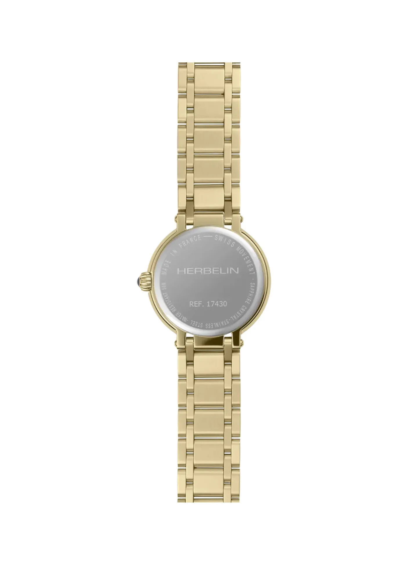 Montre femme Herbelin Galet acier doré nacre oxydes