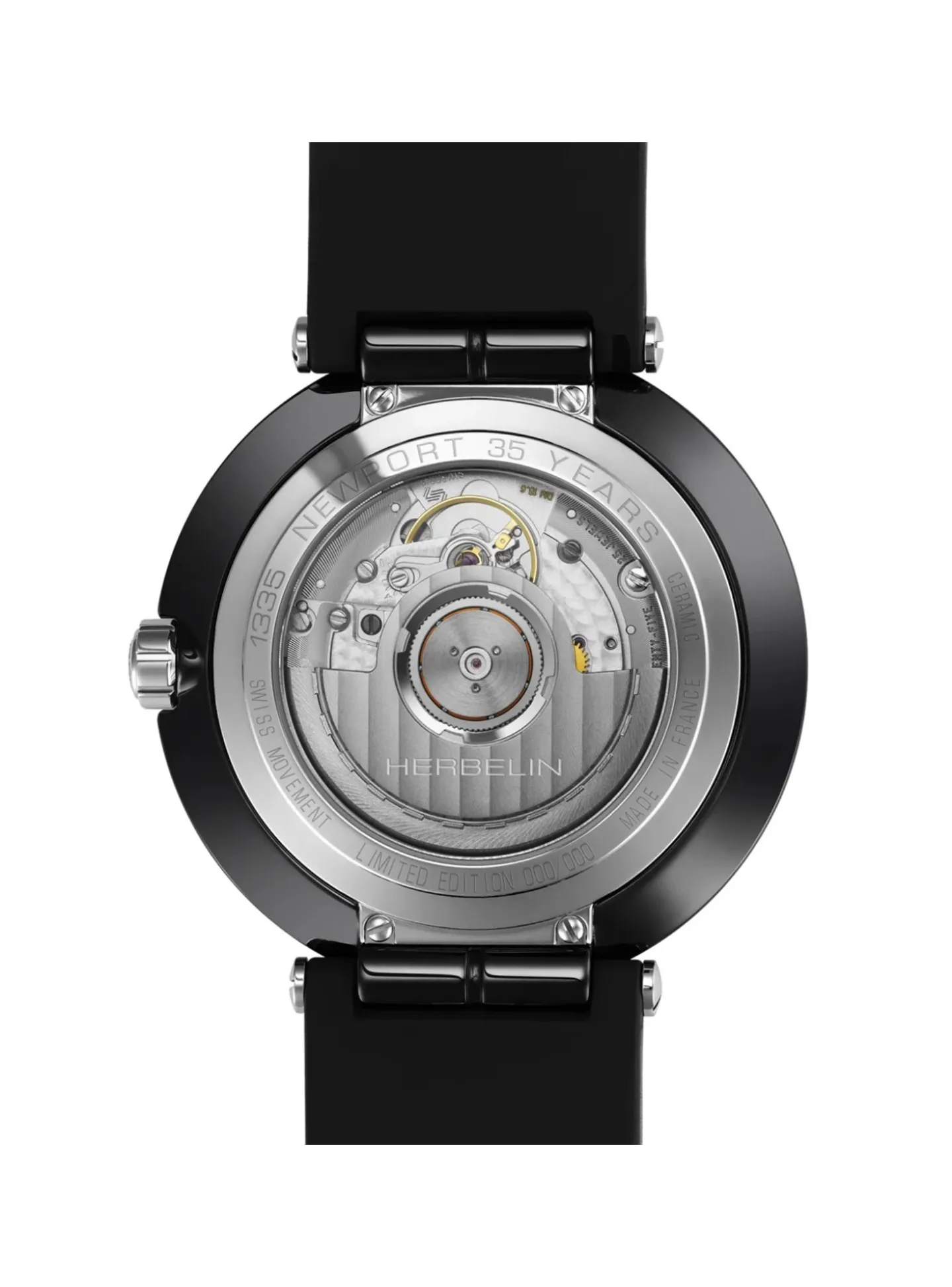 Montre femme Herbelin Newport automatique céramique_x005f_x000D_Edition limitée 35e anniversaire.
