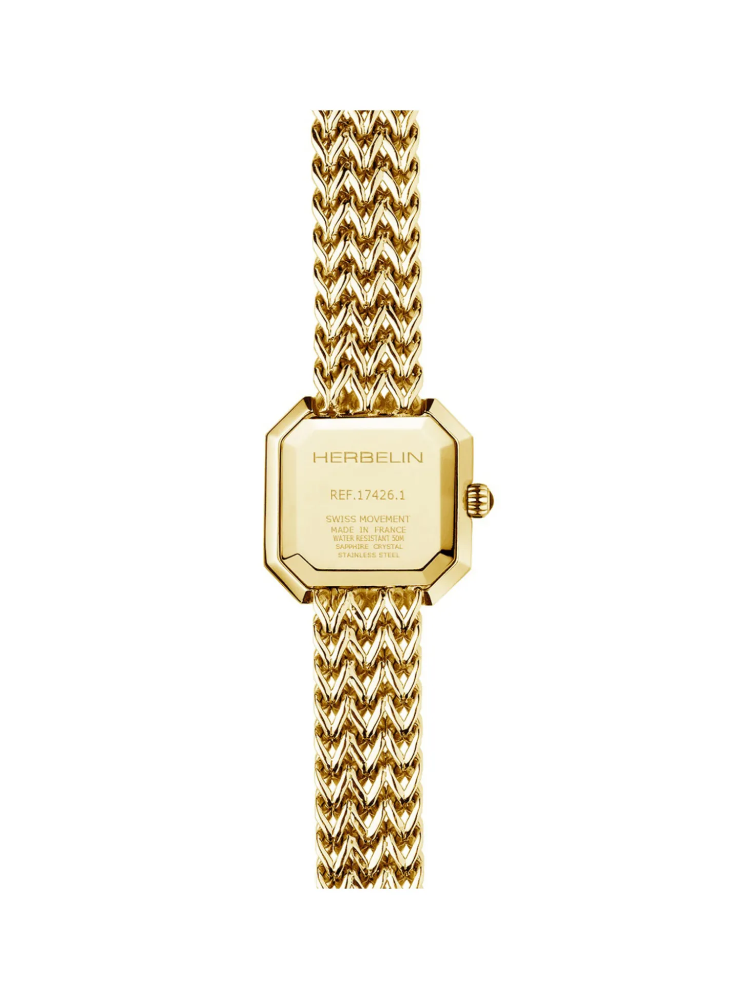 Montre femme Herbelin Octogône acier doré