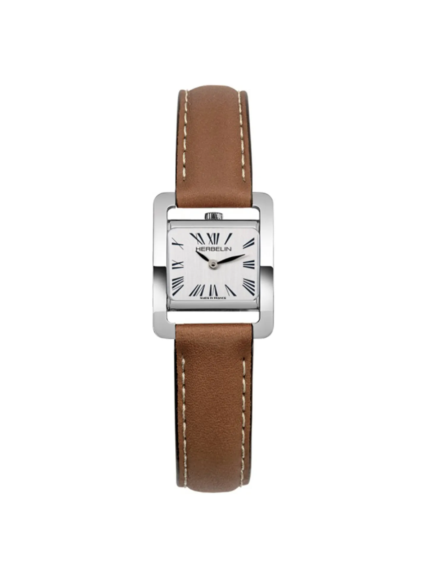 Montre femme Herbelin V Avenue cuir marron