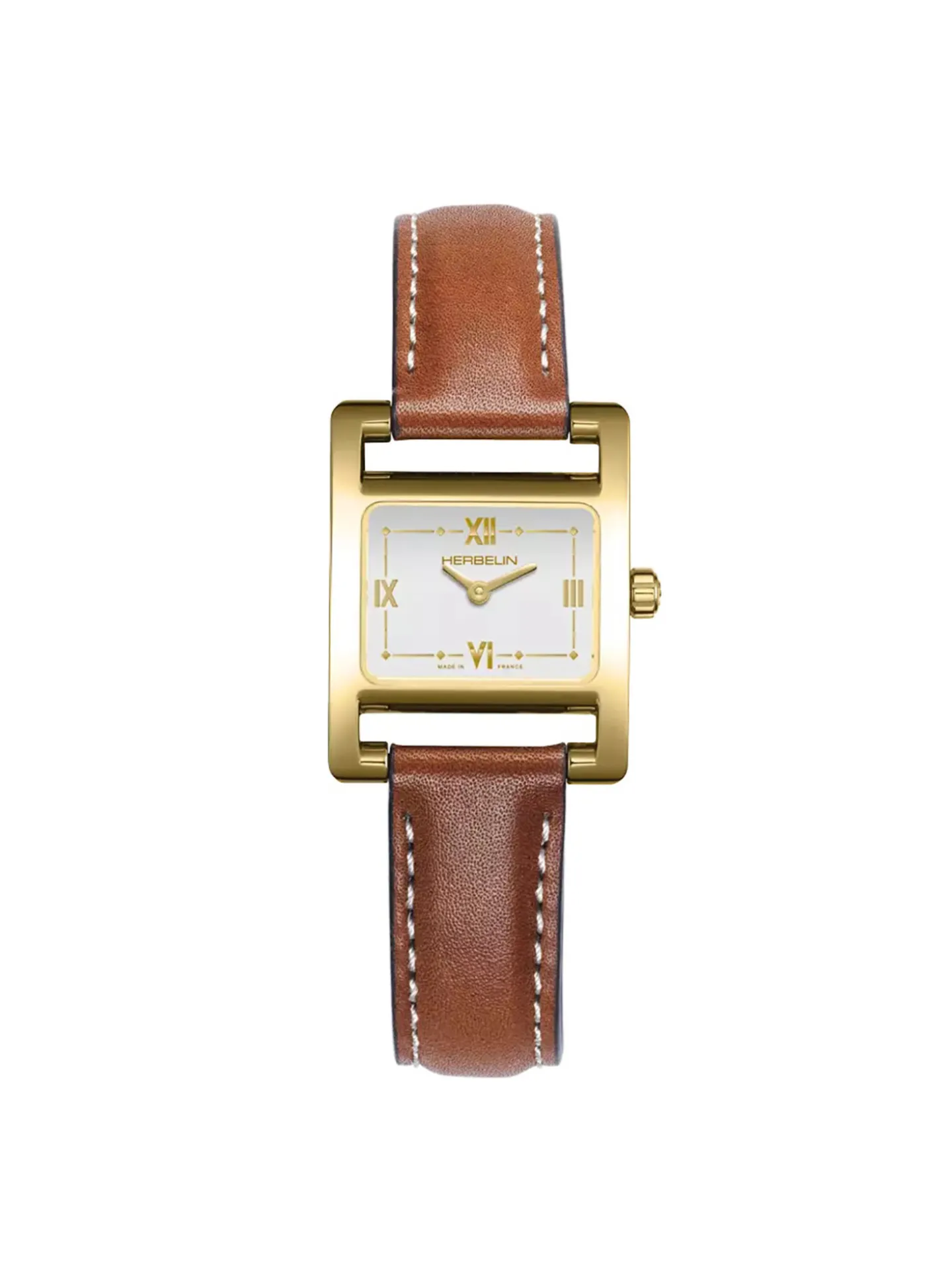 Montre femme Herbelin V Avenue cuir brun