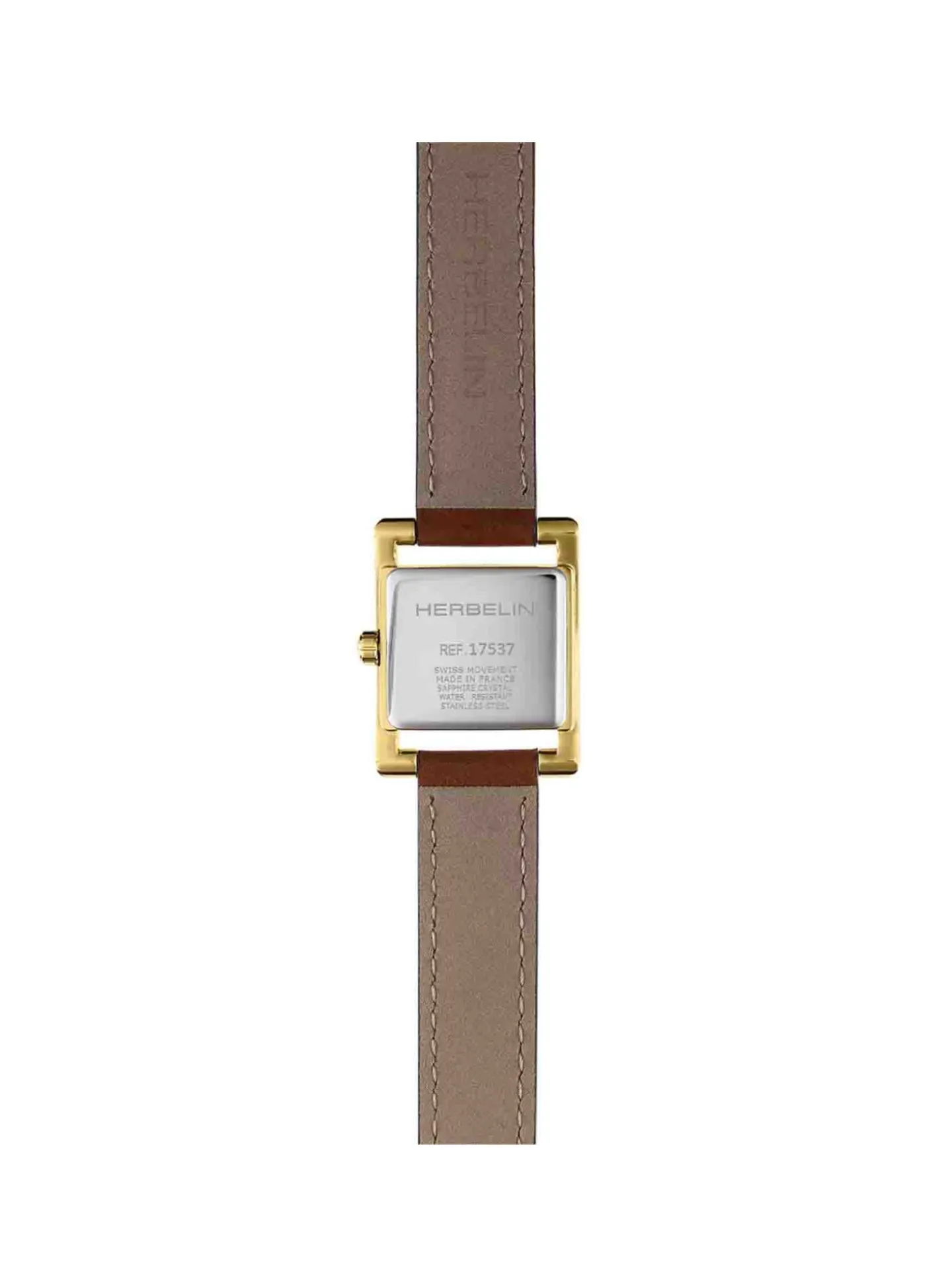 Montre femme Herbelin V Avenue cuir brun