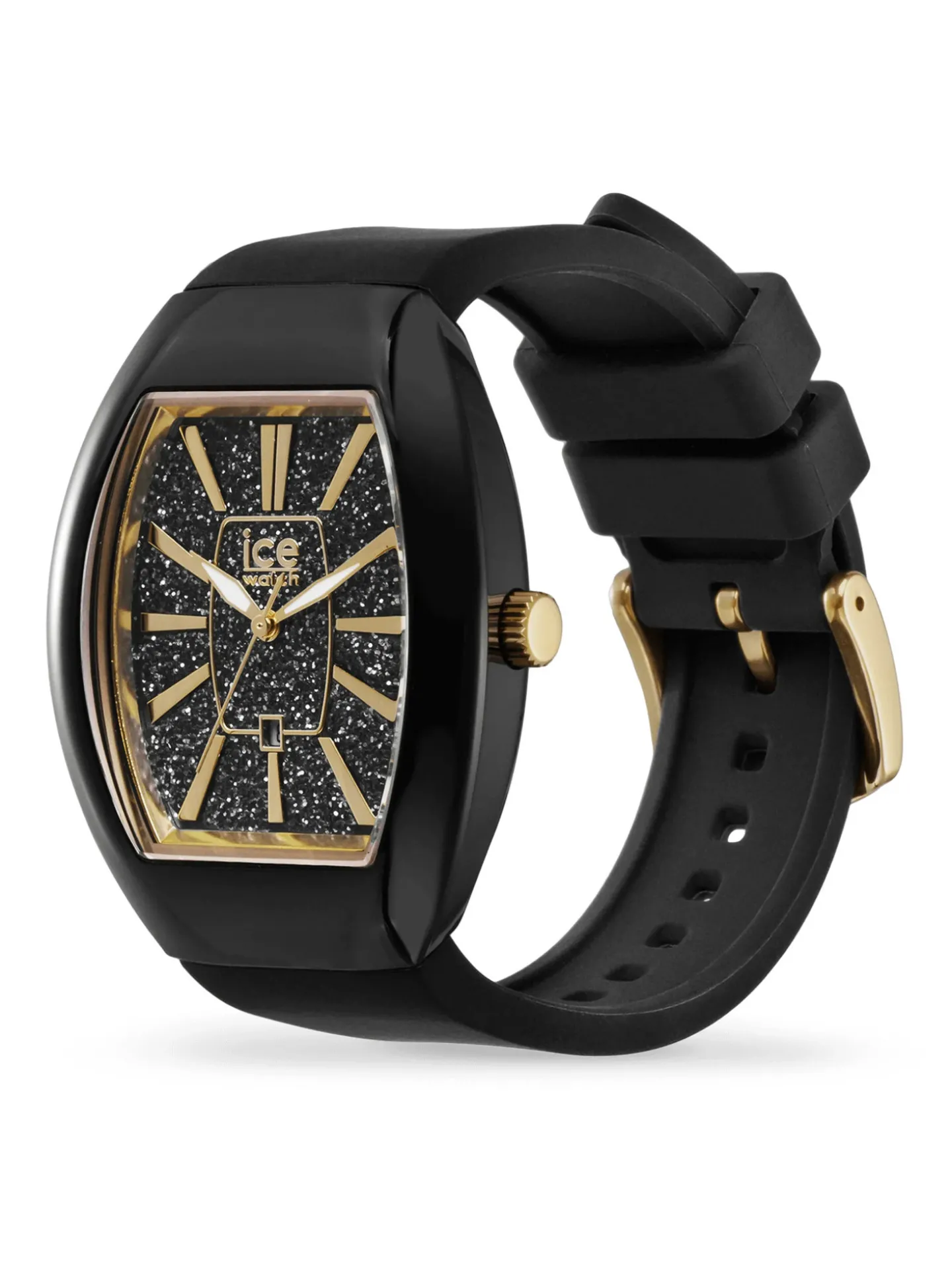 Montre femme Ice Boliday Dome_x005f_x000D_- Black glitter gold -
