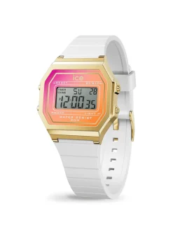 Montre femme Ice Watch digit retro S_x005f_x000D_white sunkissed