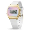 Montre femme Ice watch digit retro White delight S