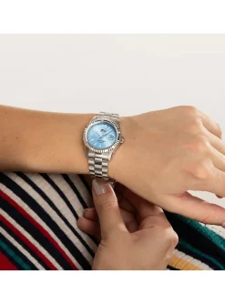Montre femme Lotus Freedom acier cadran bleu