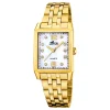 Montre femme Lotus rectangulaire acier doré oxydes