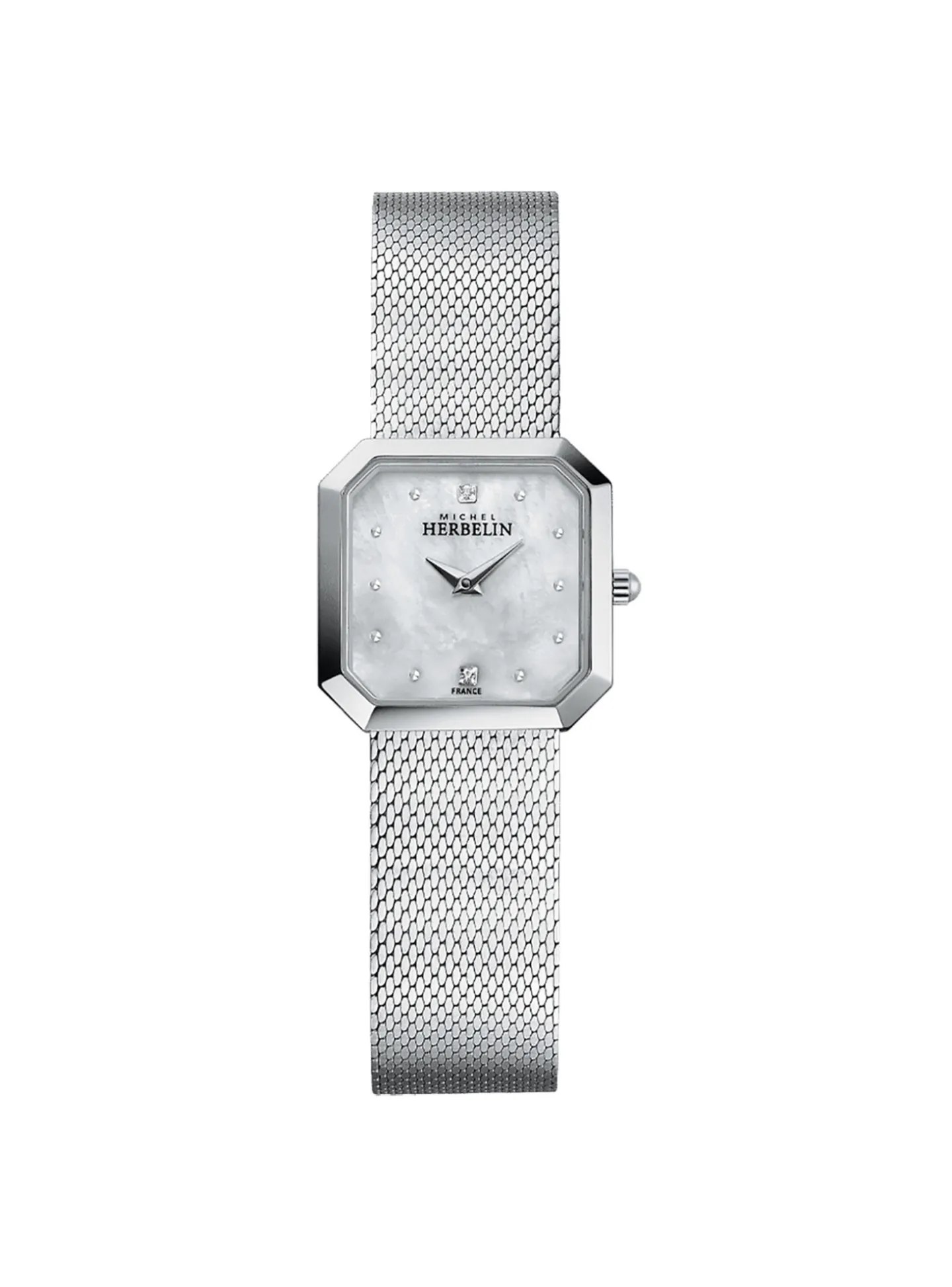 Montre femme Michel Herbelin Octogône_x005f_x000D_acier fond nacré