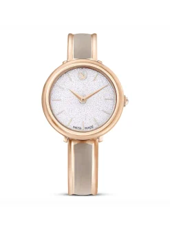 Montre femme Swarobski Crystalline Bangle rosée