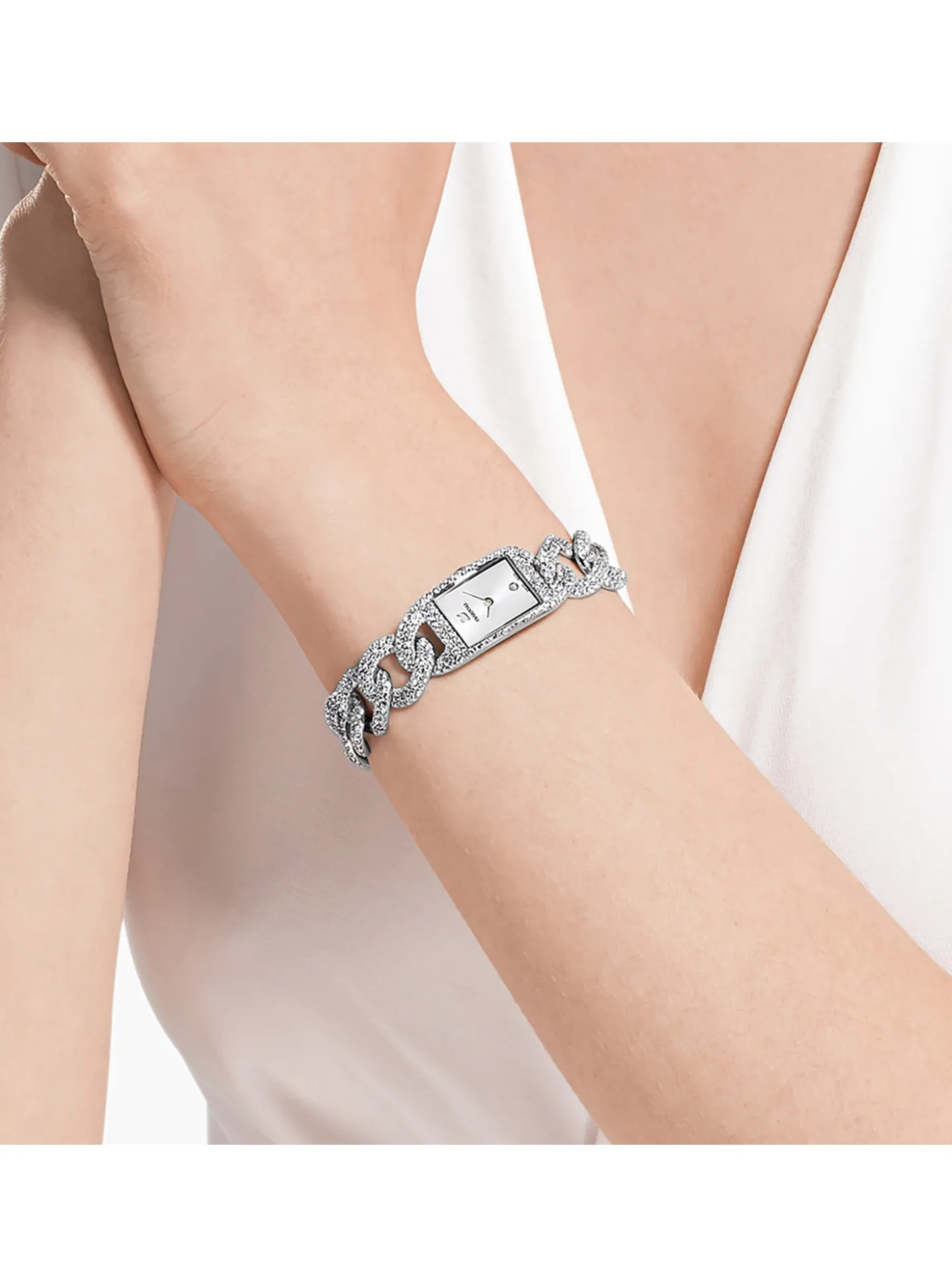 Montre femme Swarovski Cocktail argentée