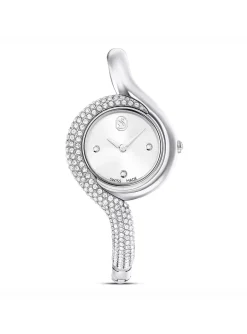 Montre femme Swarovski Dextera asymétrique argentée