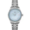 Montre femme Tissot Ballade acier cadran bleu clair