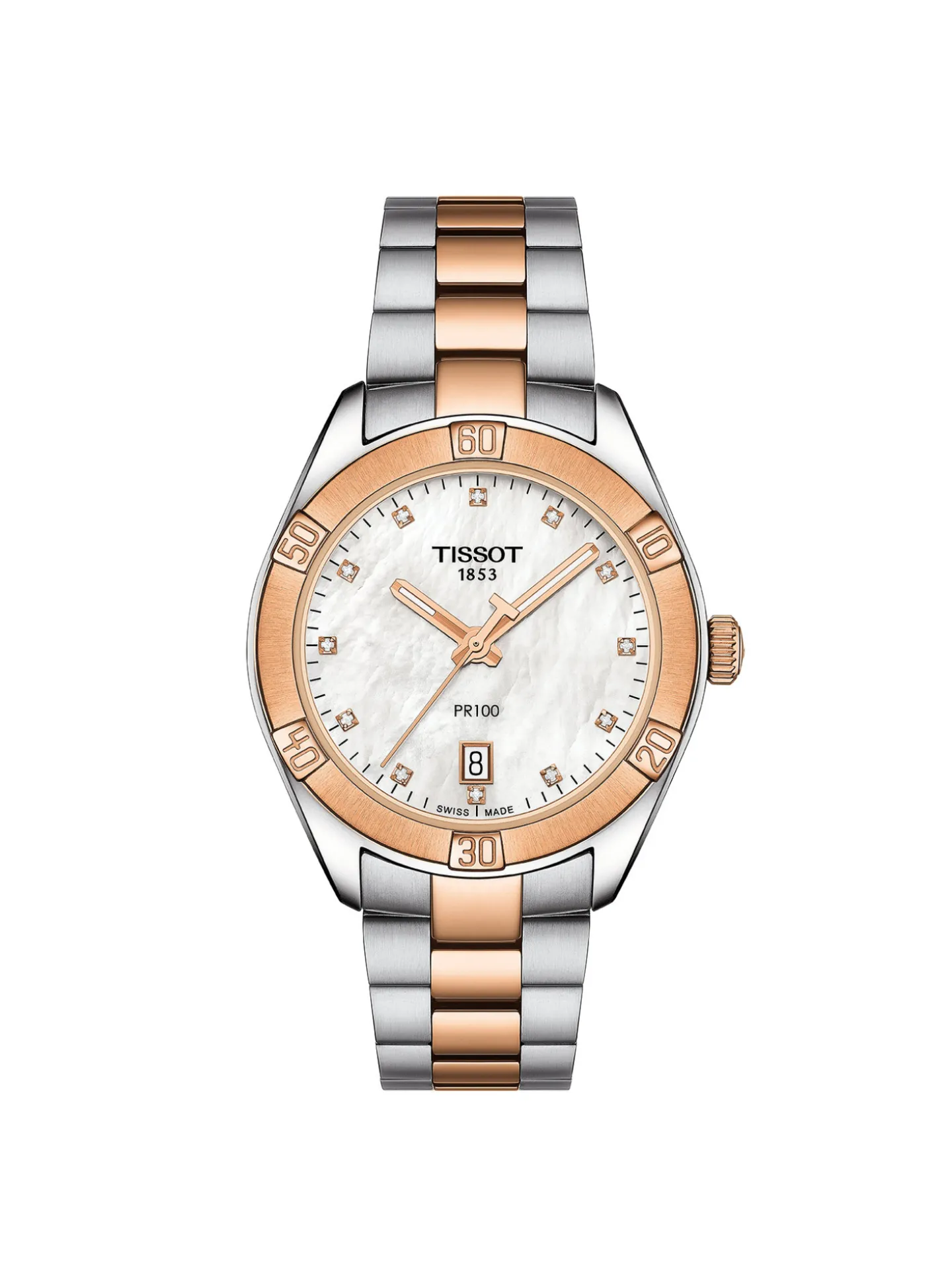 Montre femme Tissot PR100 Sport Chic diamants