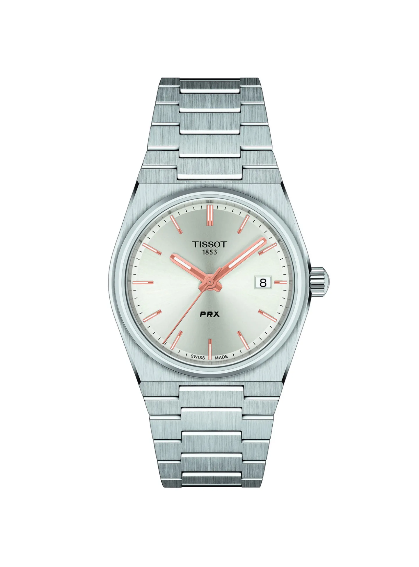 Montre femme Tissot PRX acier cadran argenté