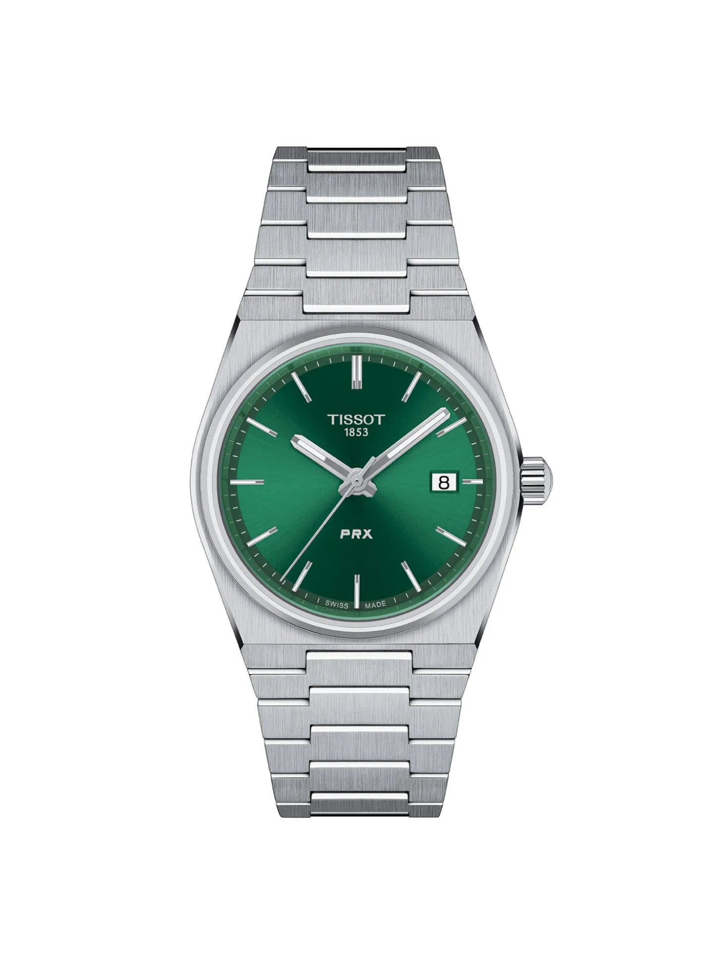 Montre femme Tissot PRX acier cadran vert