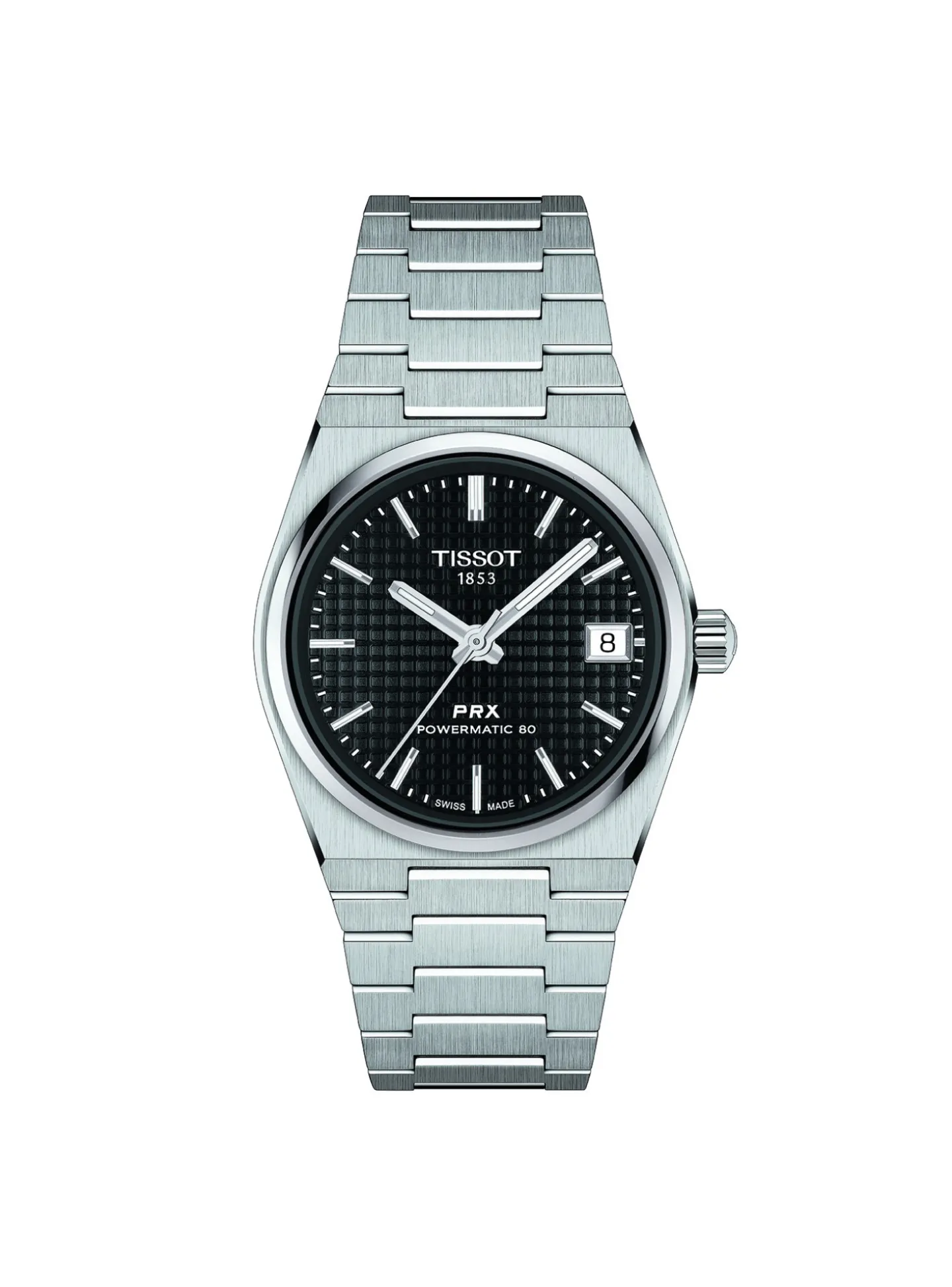 Montre femme Tissot PRX Powermatic 80 fond noir