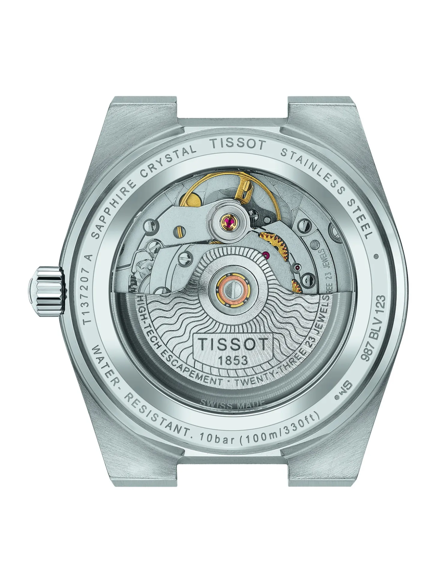 Montre femme Tissot PRX Powermatic 80 fond nacre