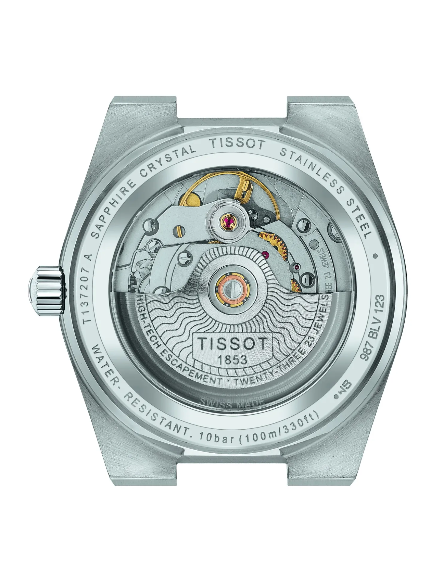 Montre femme Tissot PRX Powermatic 80 acier_x005f_x000D_cadran bleu glacier