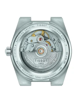 Montre femme Tissot PRX Powermatic 80 fond bleu