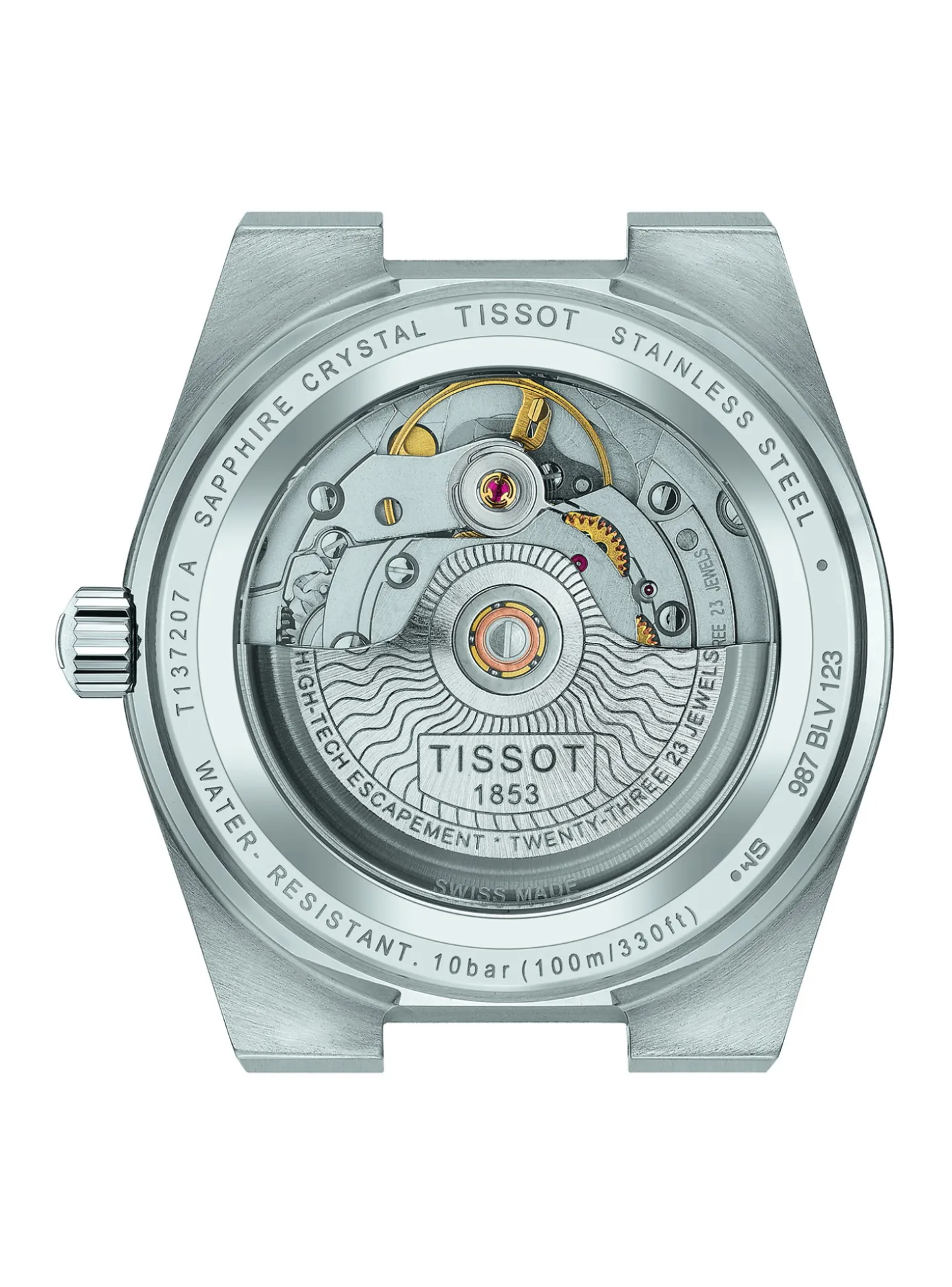 Montre femme Tissot PRX Powermatic 80 fond noir