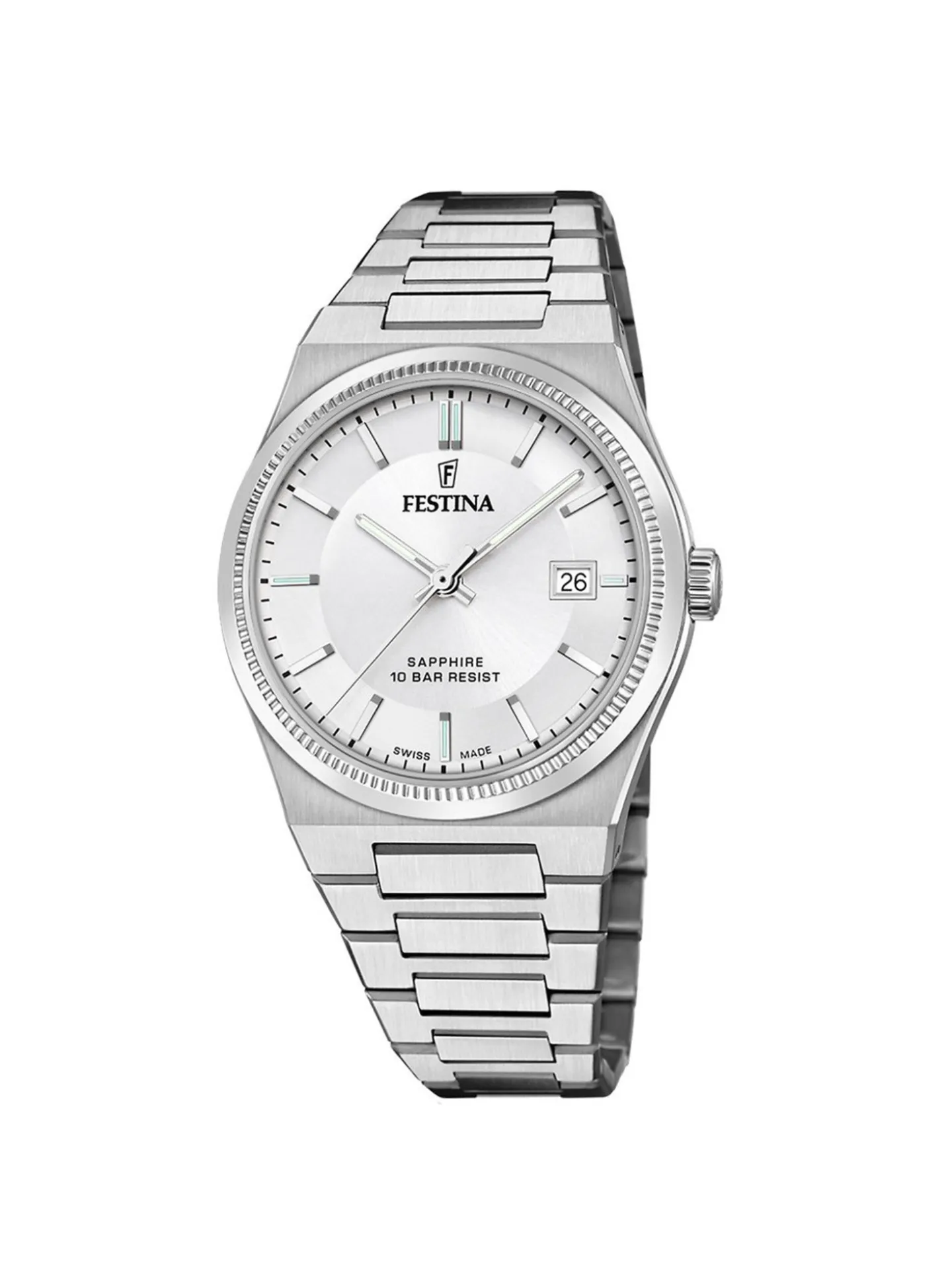Montre Festina acier bracelet intégré_x005f_x000D_Collection Swiss Made