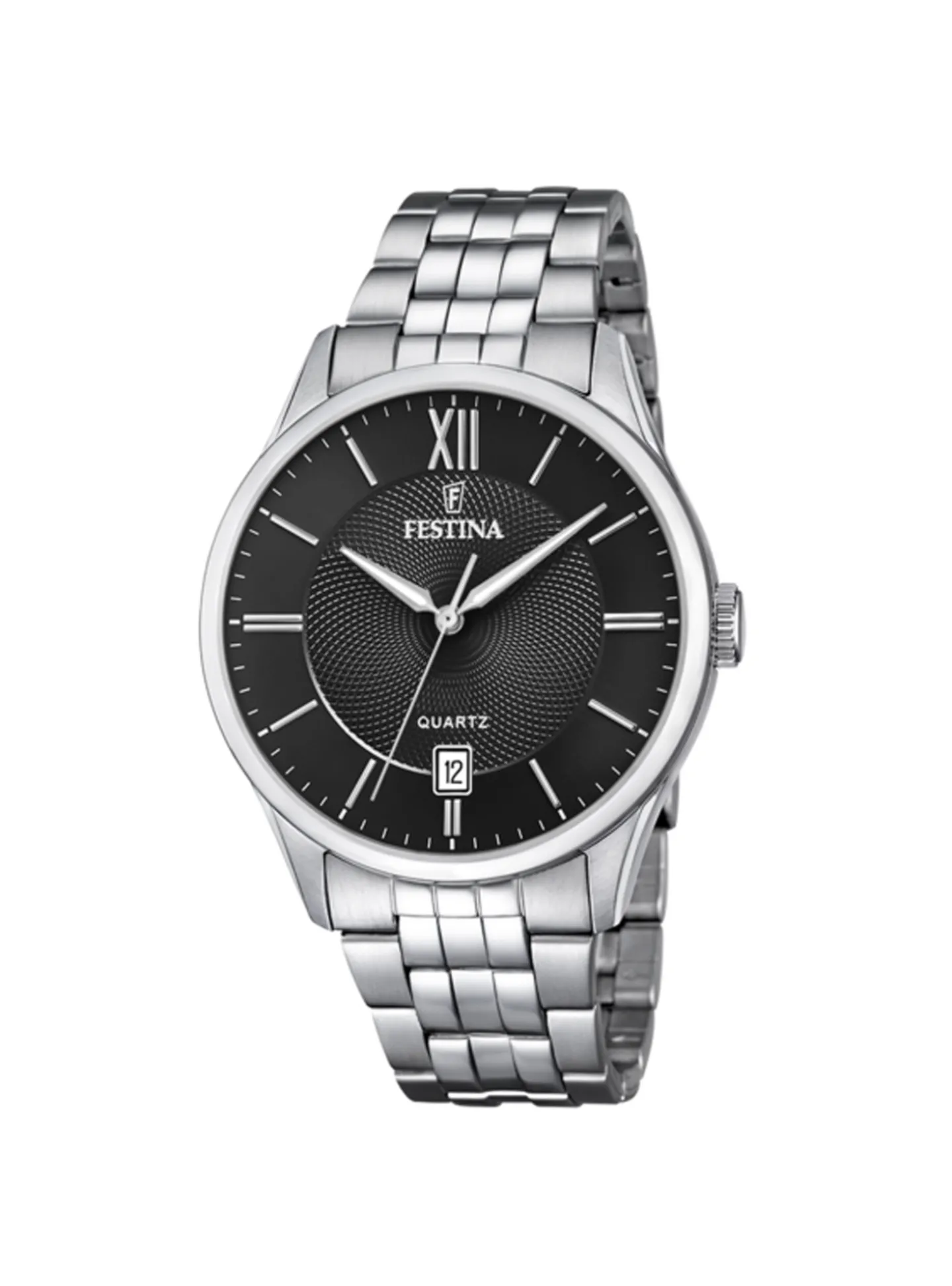 Montre Festina Classique acier cadran noir