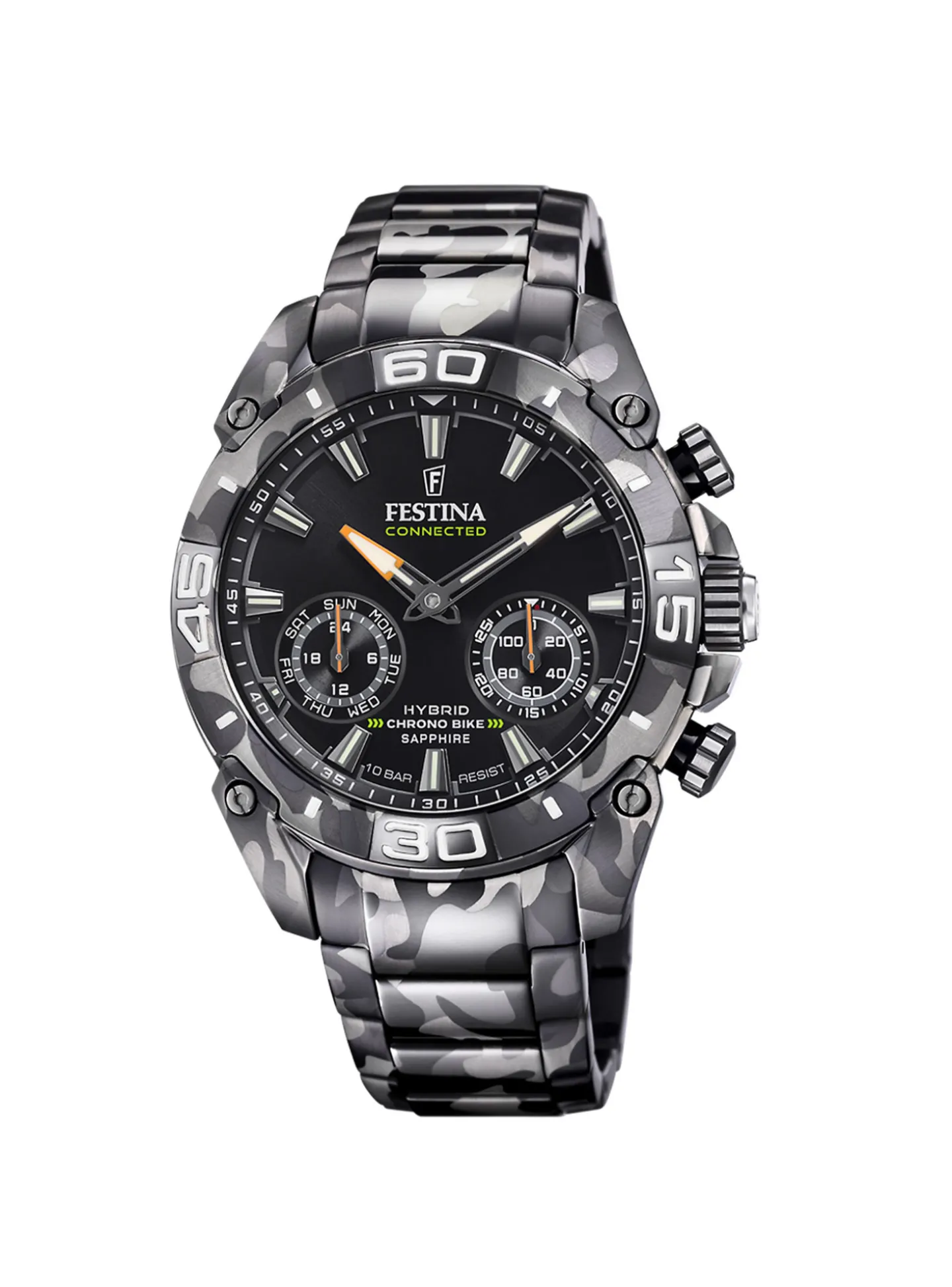 Montre Festina connectée chrono bike camouflage