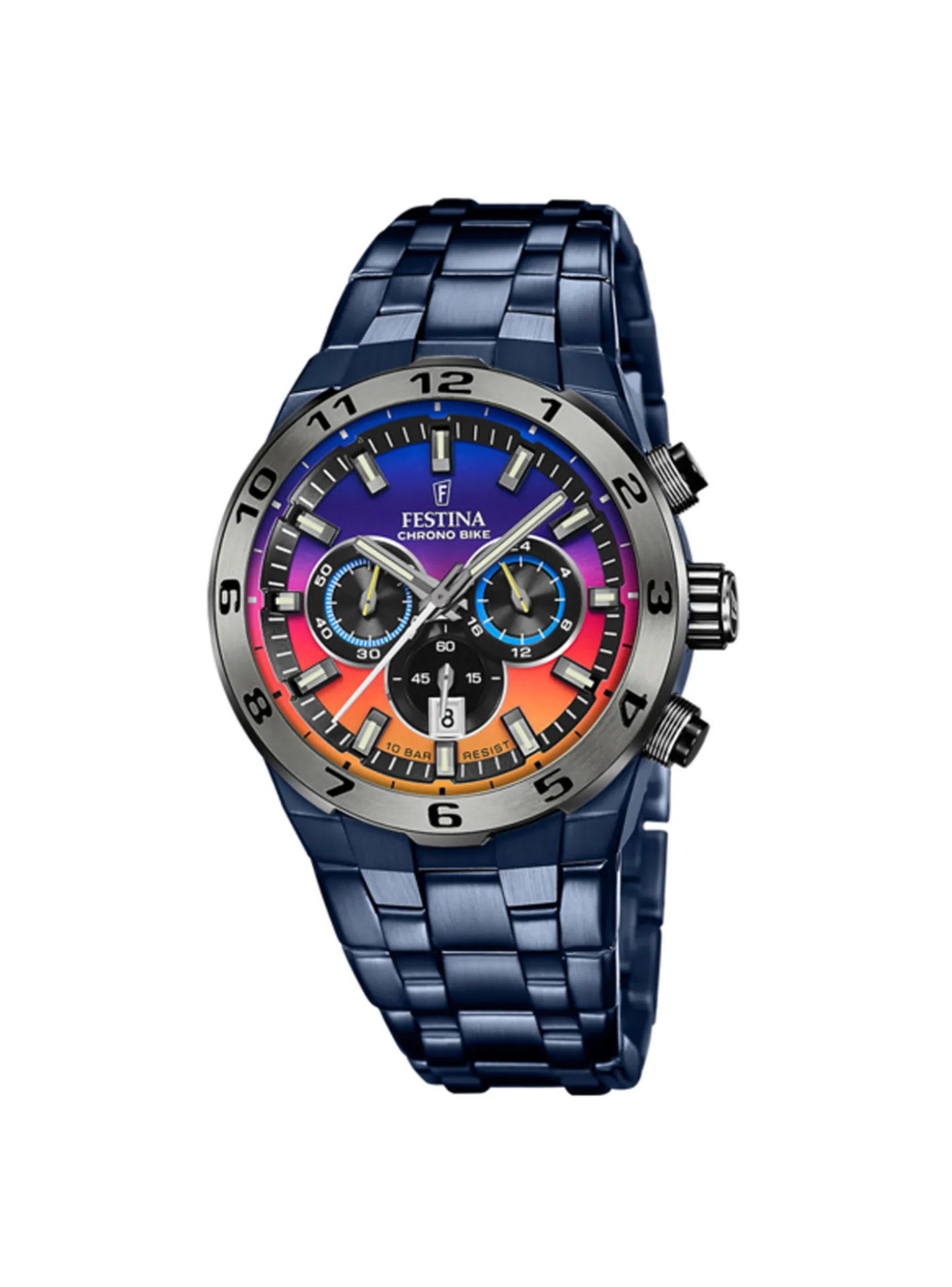 Montre Festina édition Spéciale Chrono Bike_x005f_x000D_acier bleu